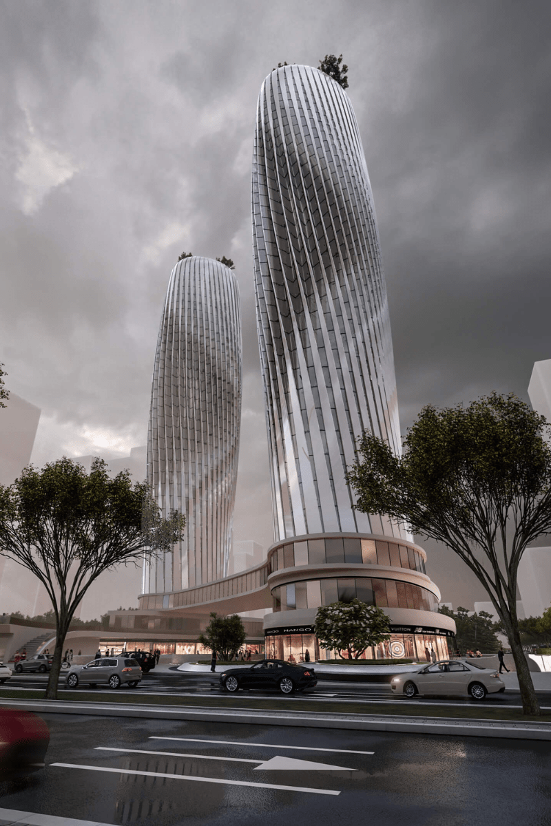 Greenland Hangzhou Century Center, also known as the Hangzhou Twin Towers