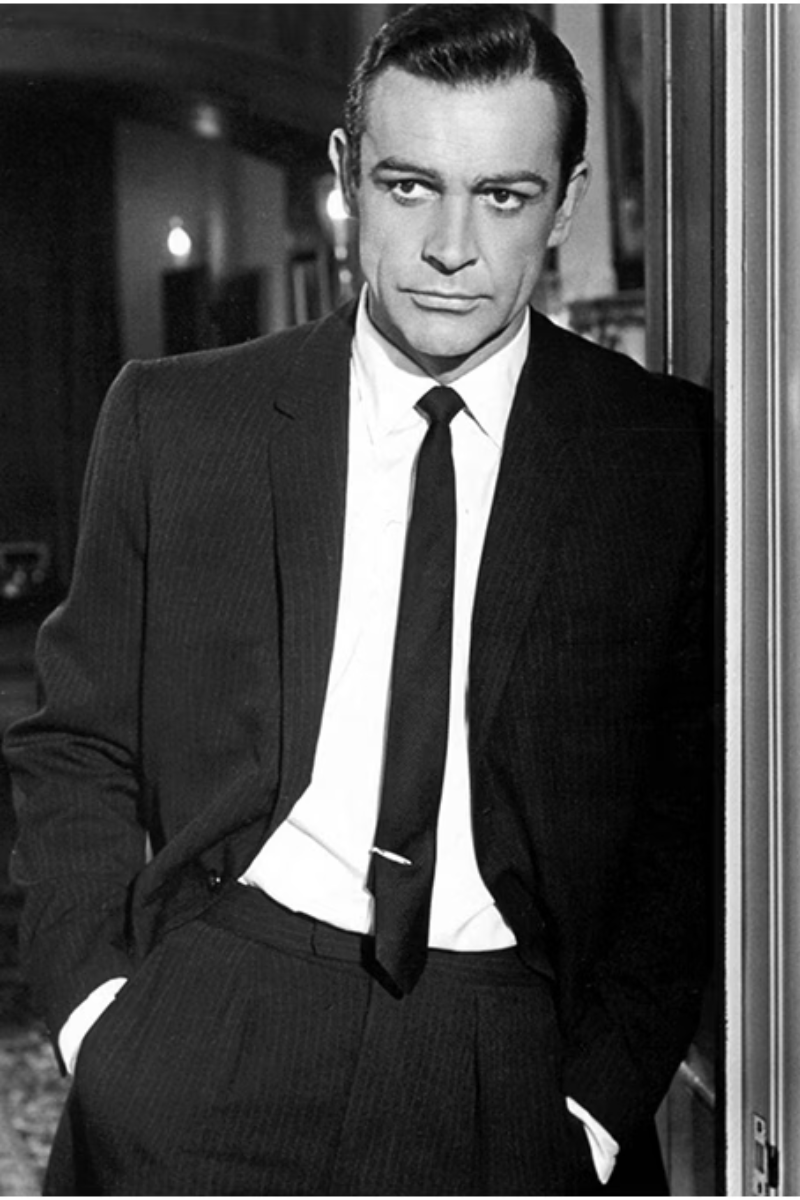 Actor Sean Connery in a classic bespoke suit
