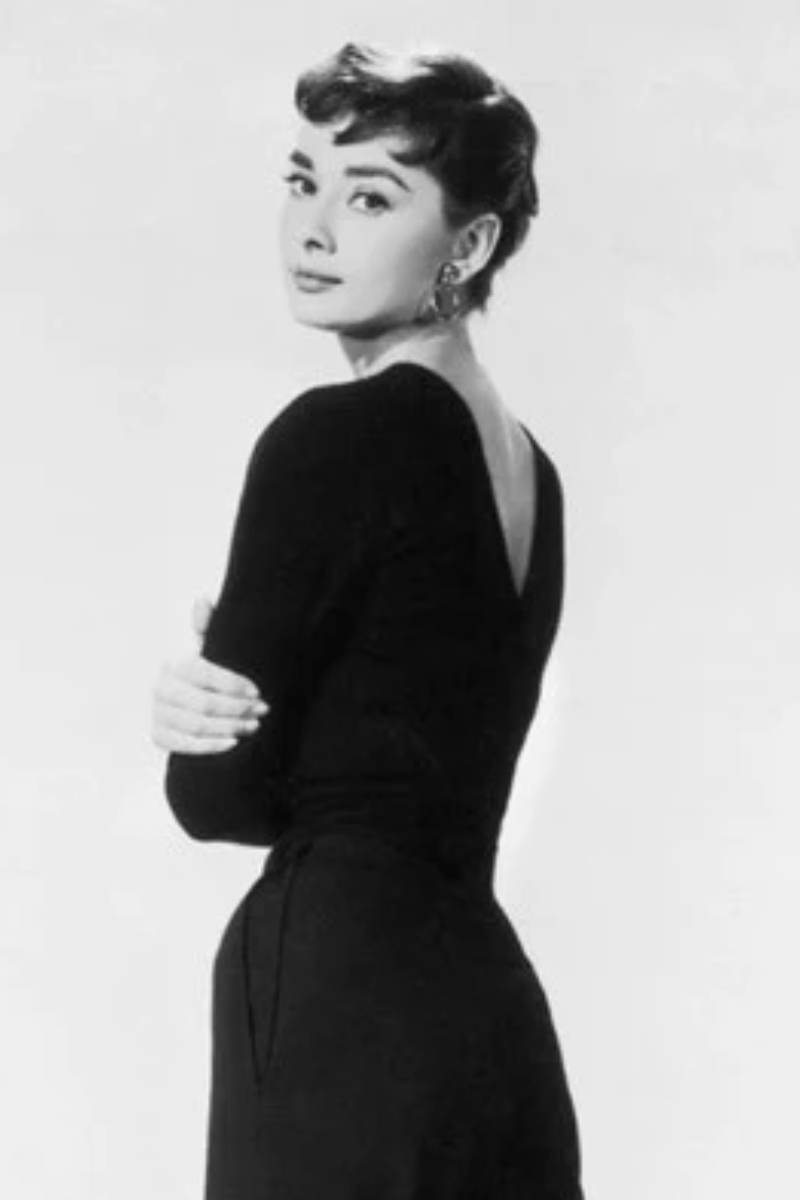 Audrey Hepburn, iconic actress and humanitarian, showcasing her elegant and minimalist style.