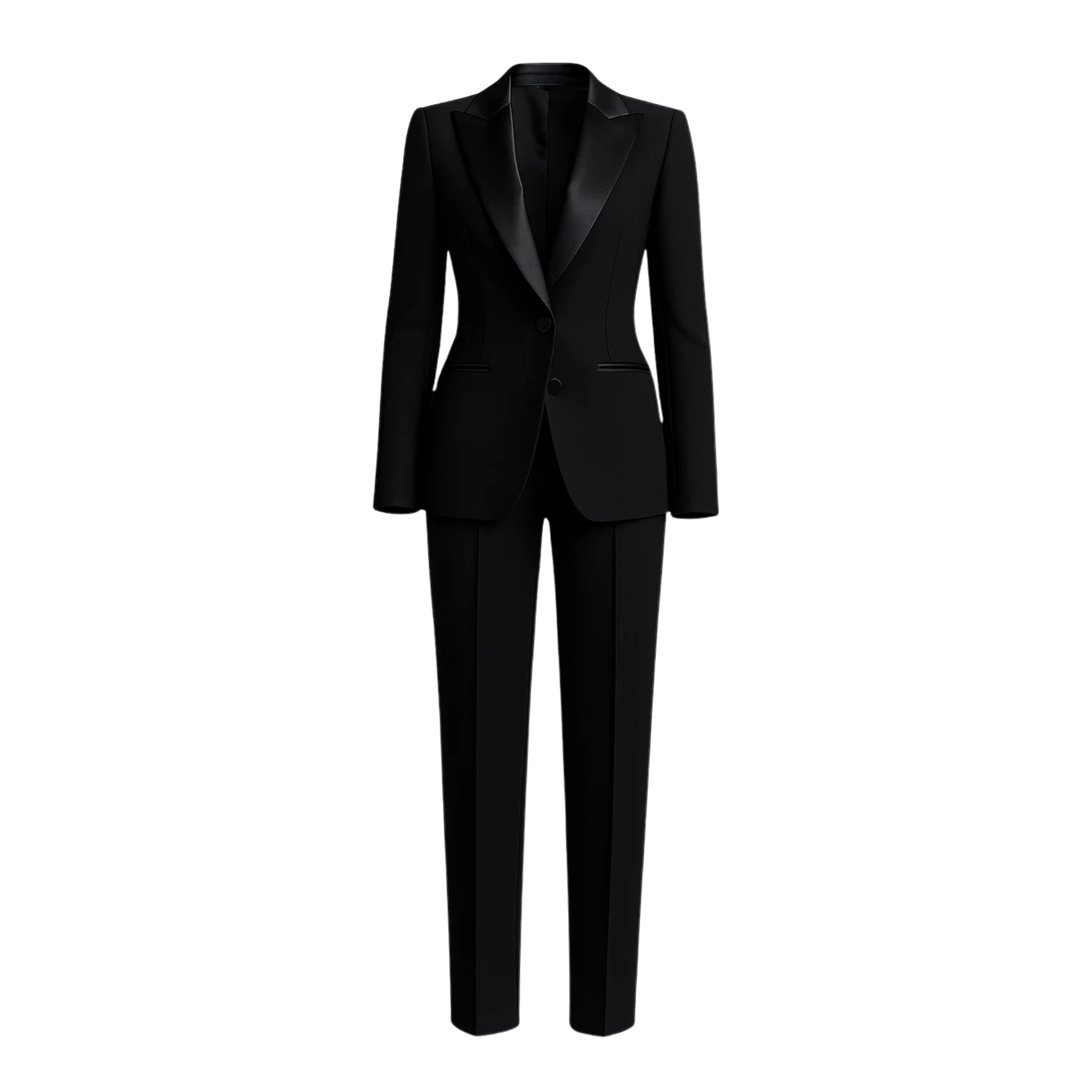 Black Fitted Wedding Tuxedo