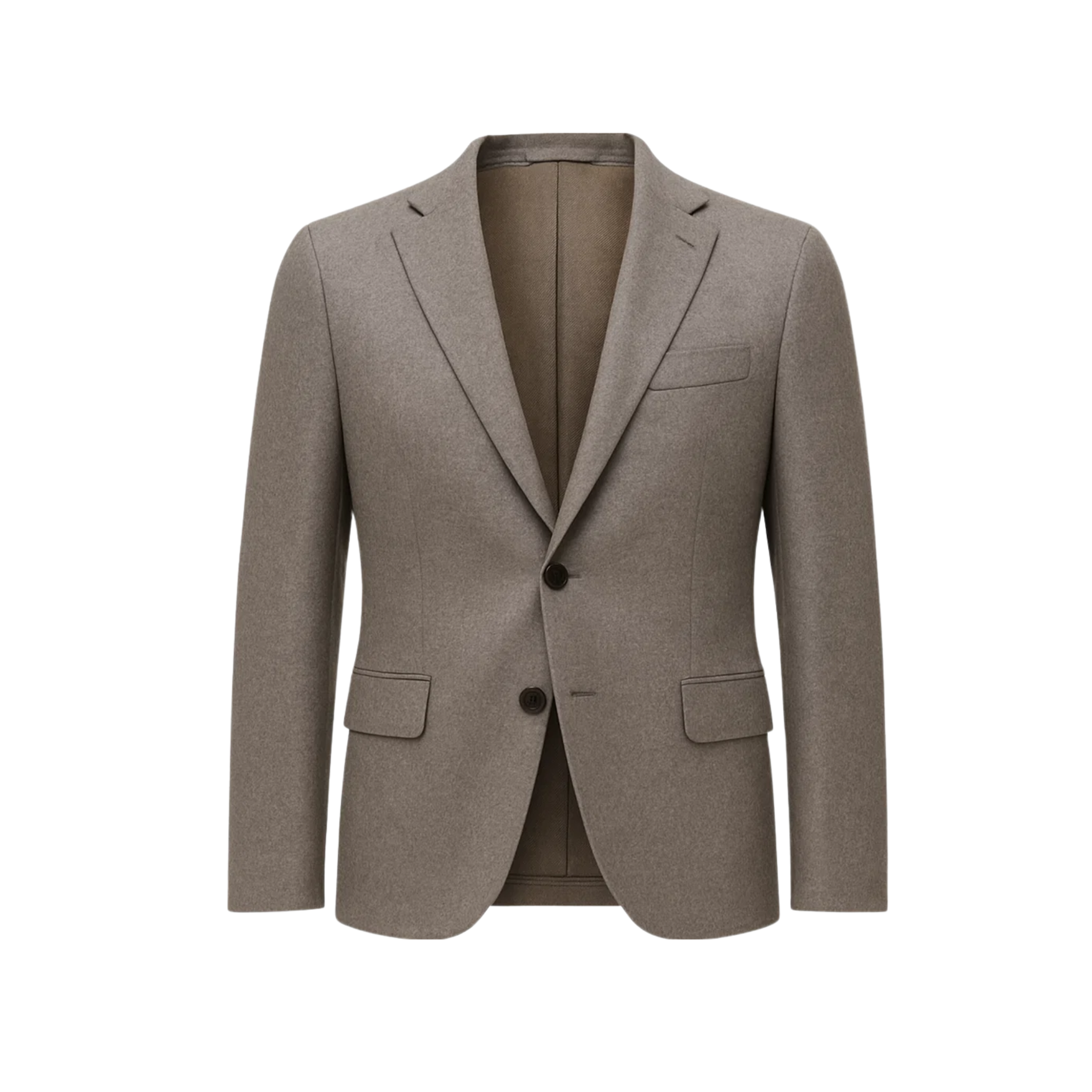 Men's Taupe Brown Classic Tailored Blazer