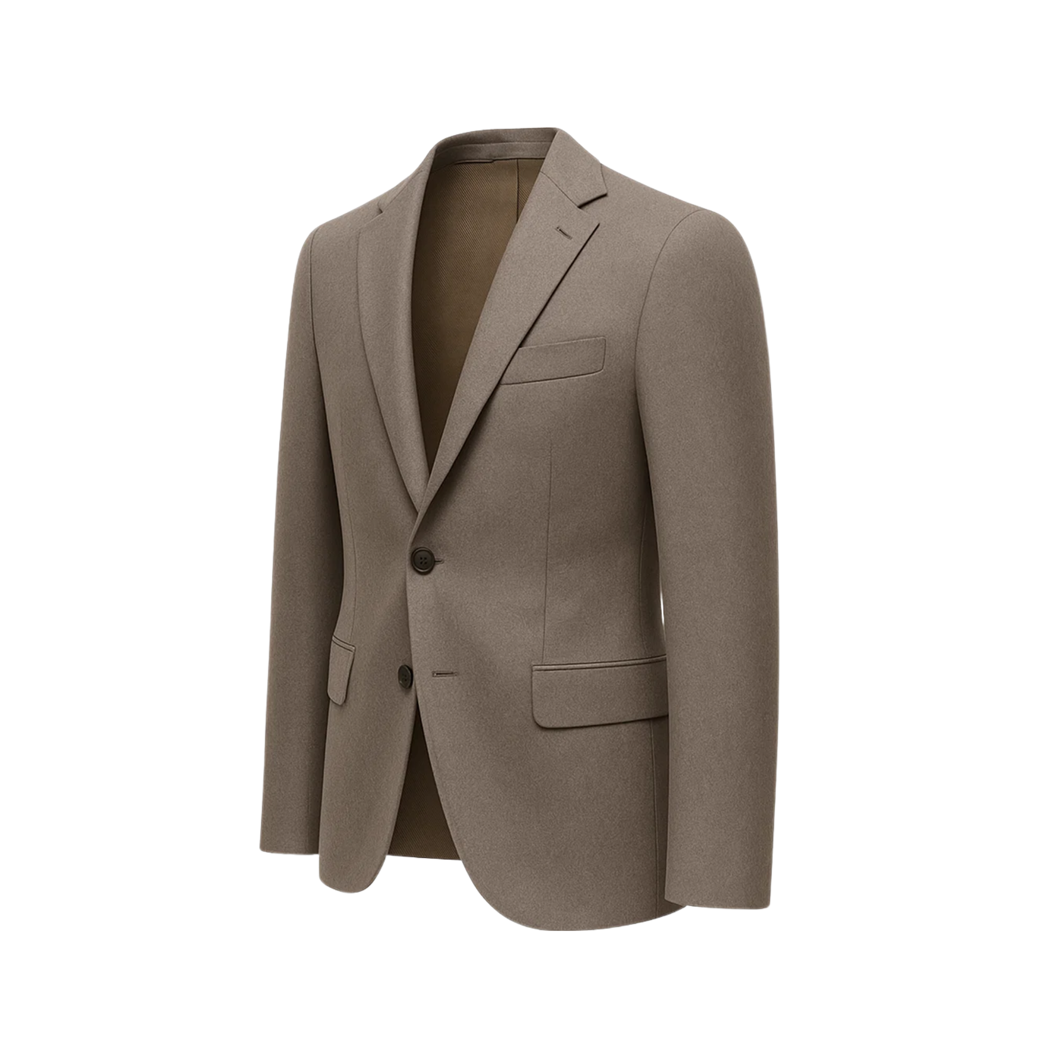 Men's Taupe Brown Classic Tailored Blazer