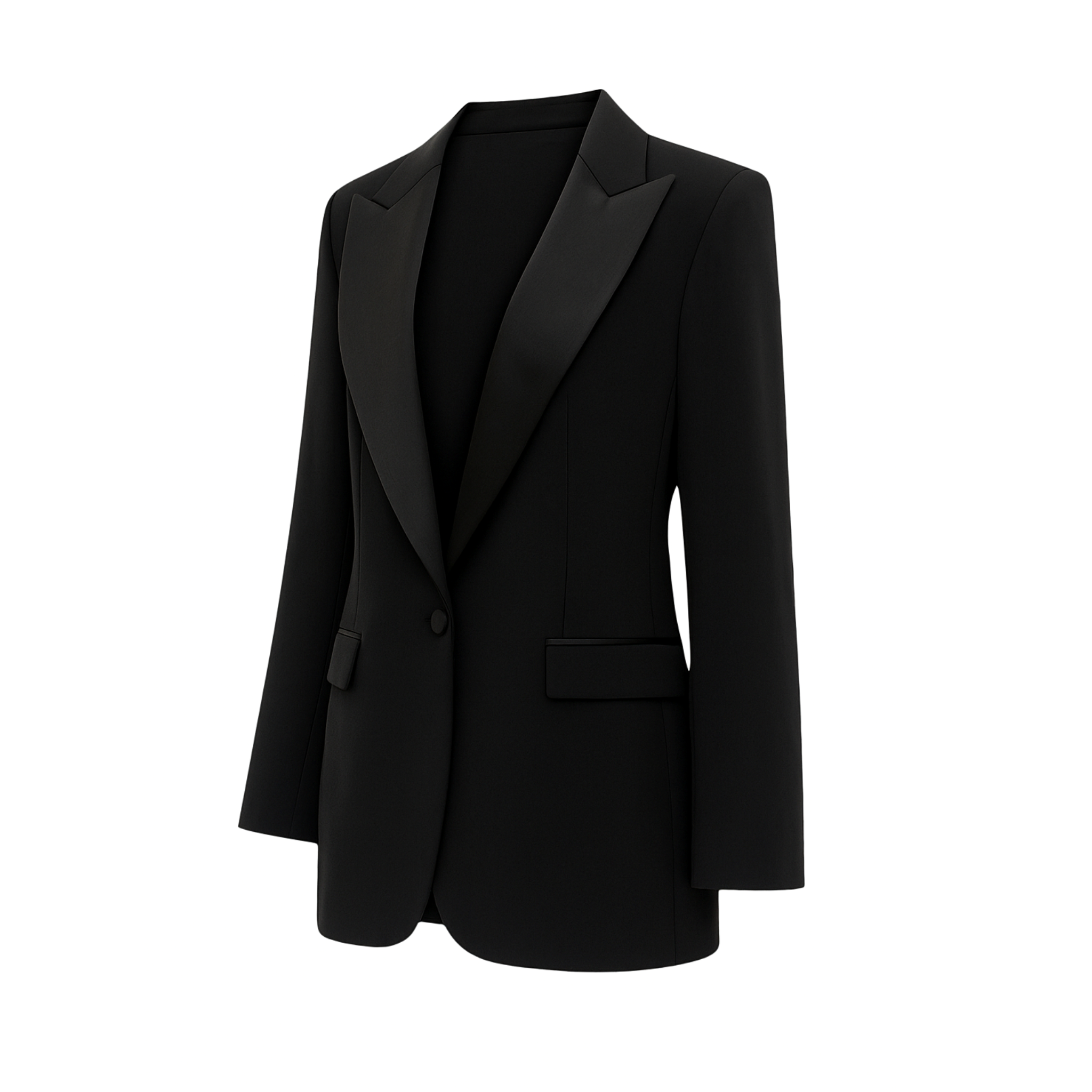 SAMPLE SALE | Notch Lapel Black Blazer