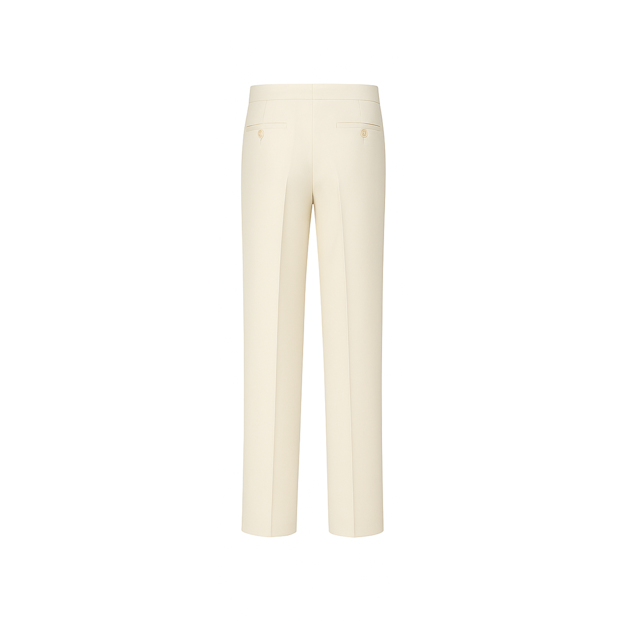 Cream Loro Piana Men's Wide-Leg Trousers