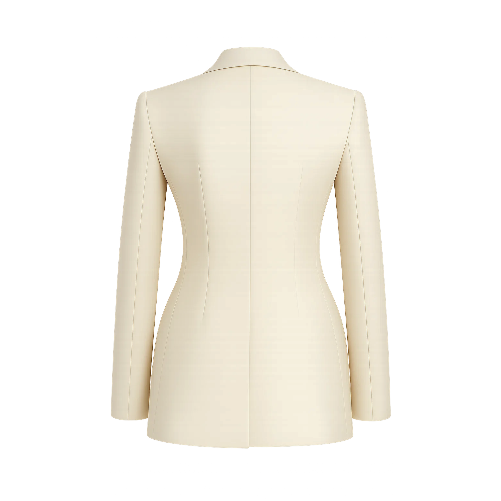 Women's Cream Loro Piana Double Breasted Tailored Blazer