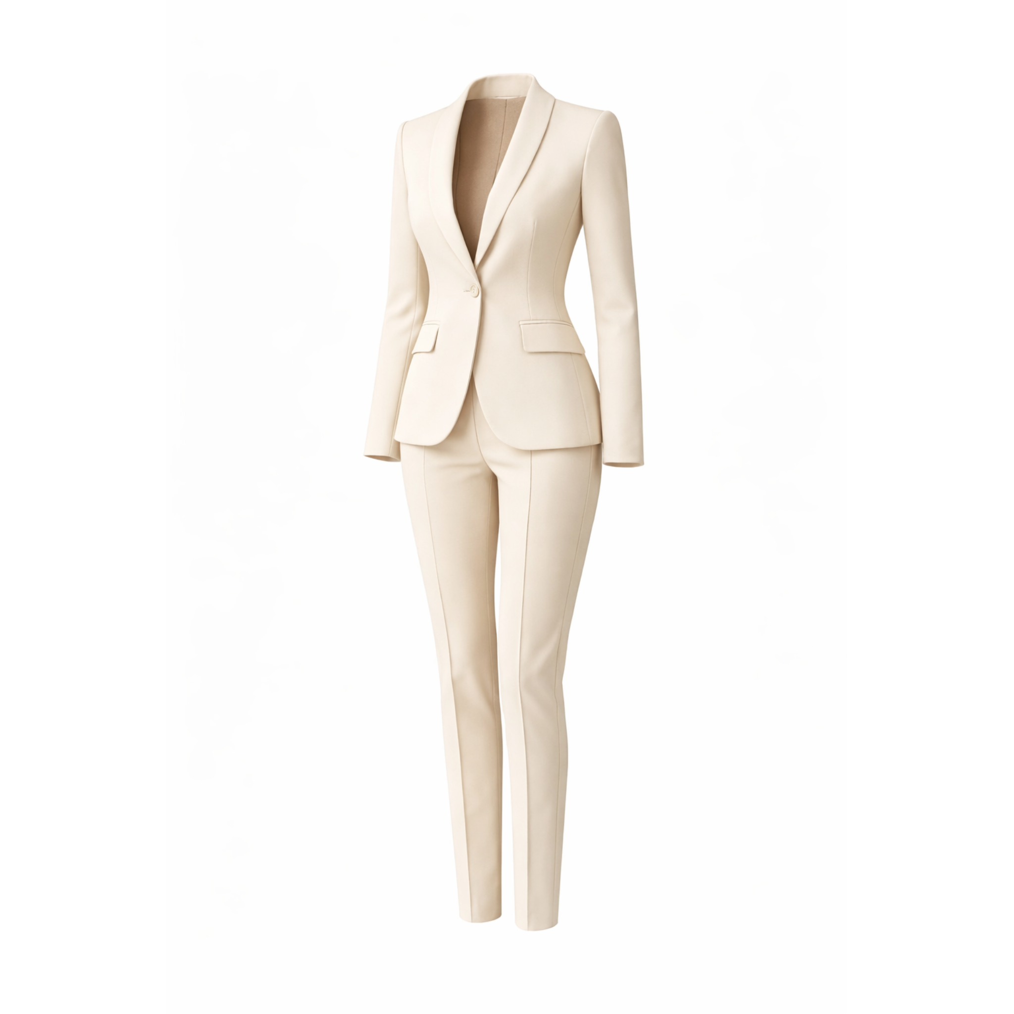 Women's Wearhouse | Women's Cream Fitted Wedding Suit