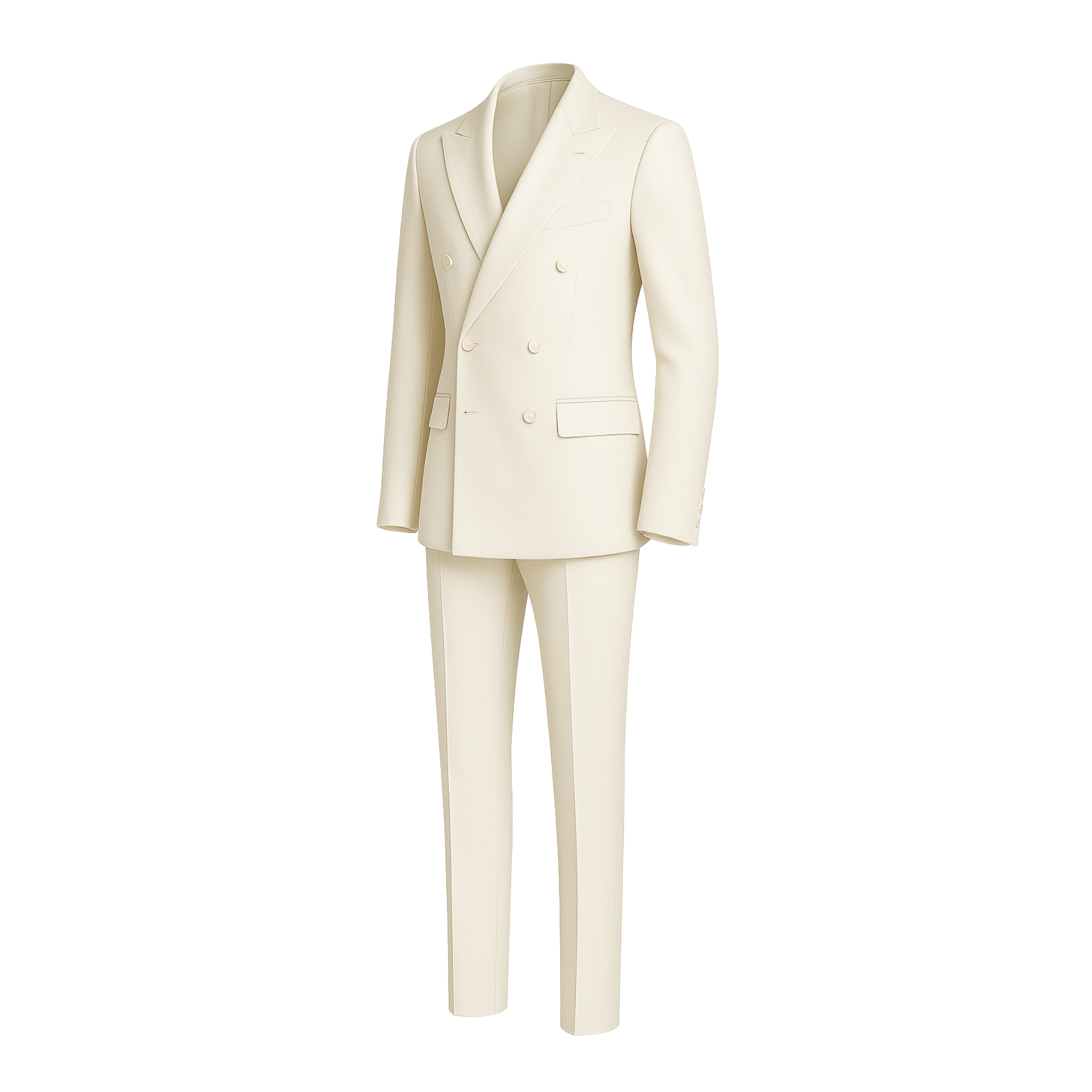 Cream Loro Piana Men's Suit