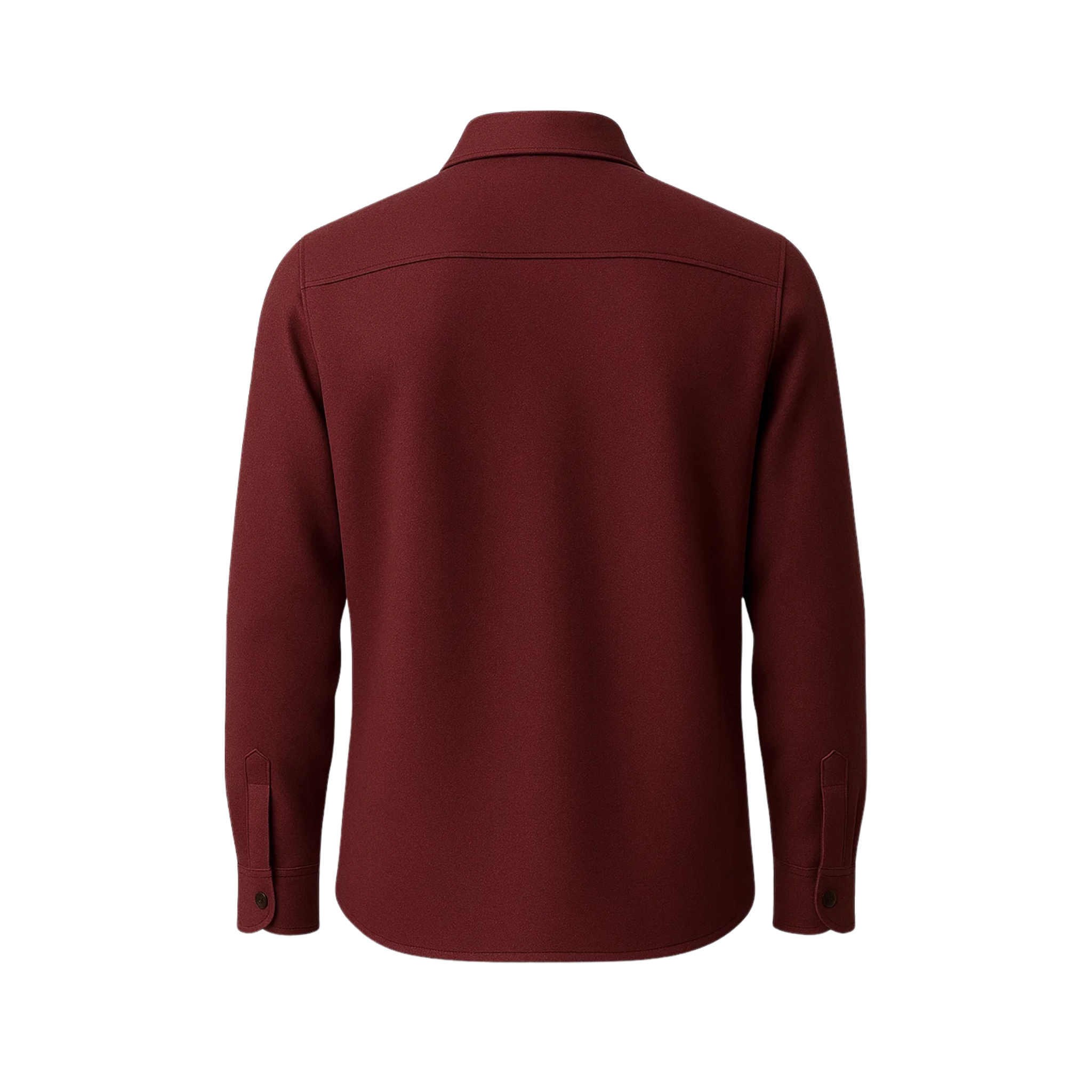 Men's Burgundy Business Shirt