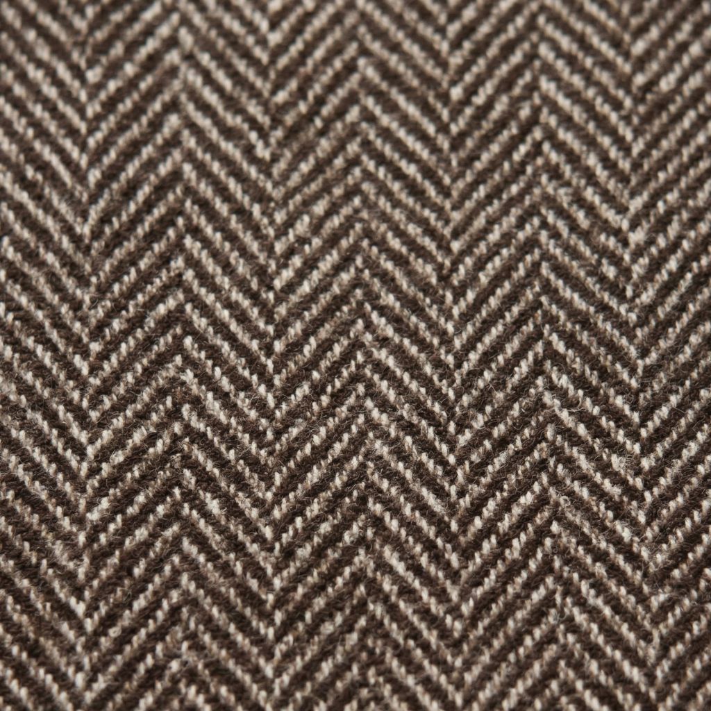 Loro Piana Brown Herringbone Wool Sportcoat