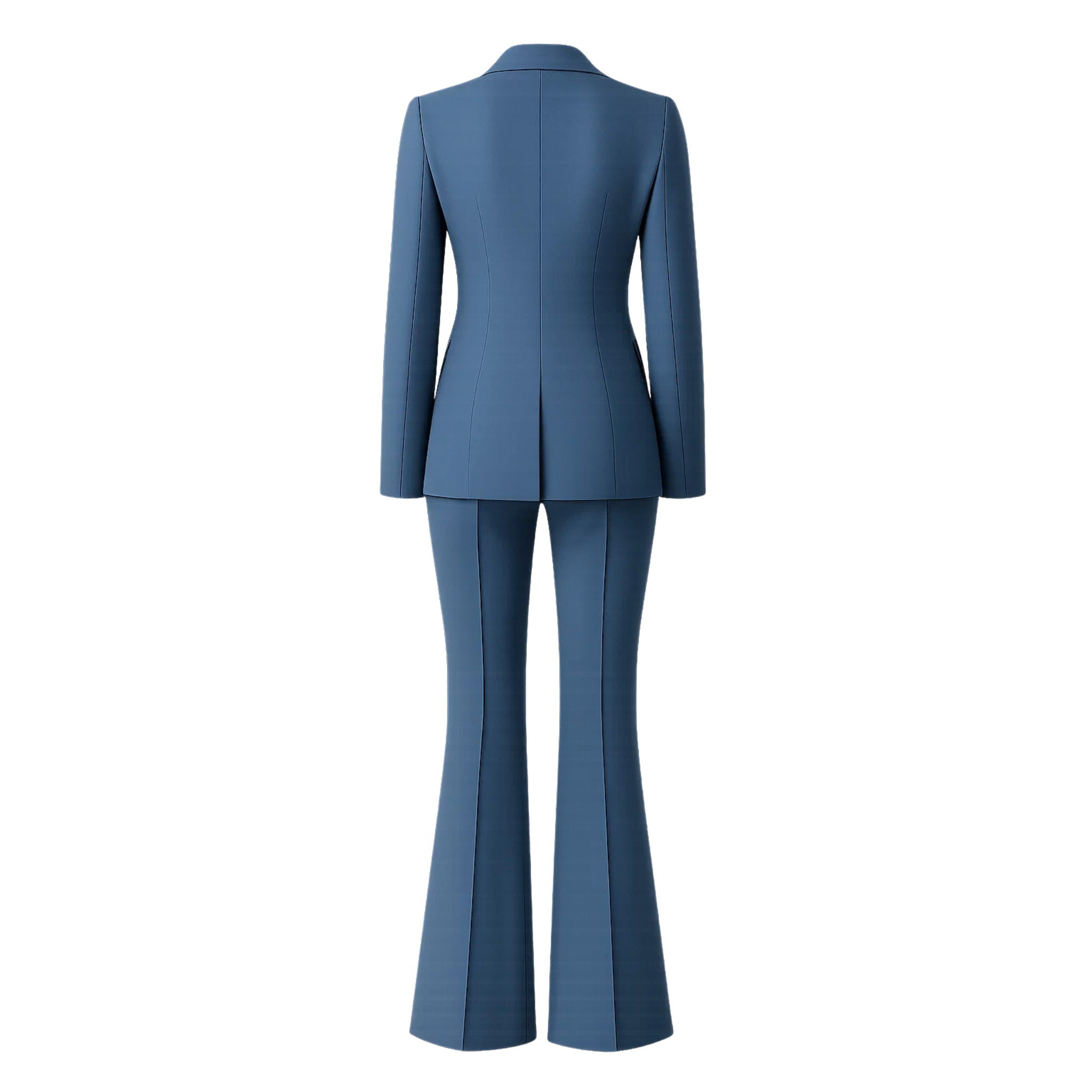 Women's Blue Two Piece Suit Set
