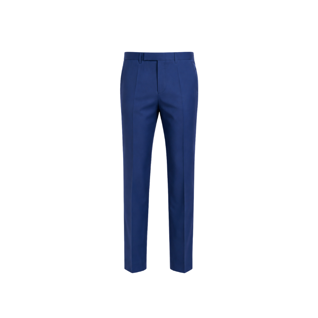 Loro Piana Blue 100% Wool Men’s Tapered Trousers feature a sleek, modern silhouette in rich blue wool, designed for refined tailoring and comfortable all-day wear.