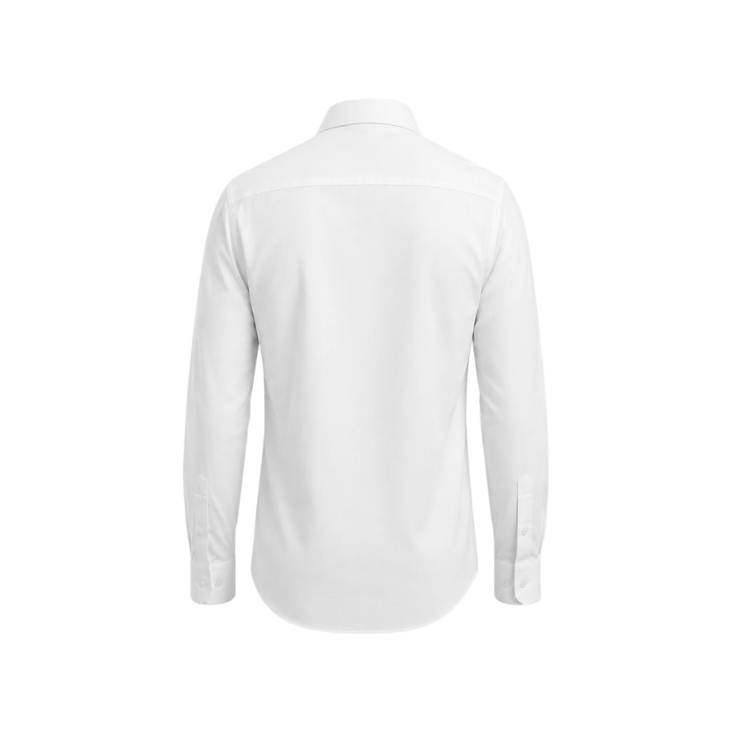 White Tailored Button-Up Shirt