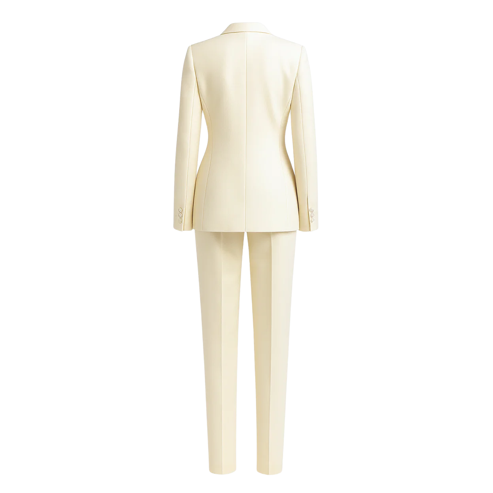 Ivory Fitted Wedding Tuxedo