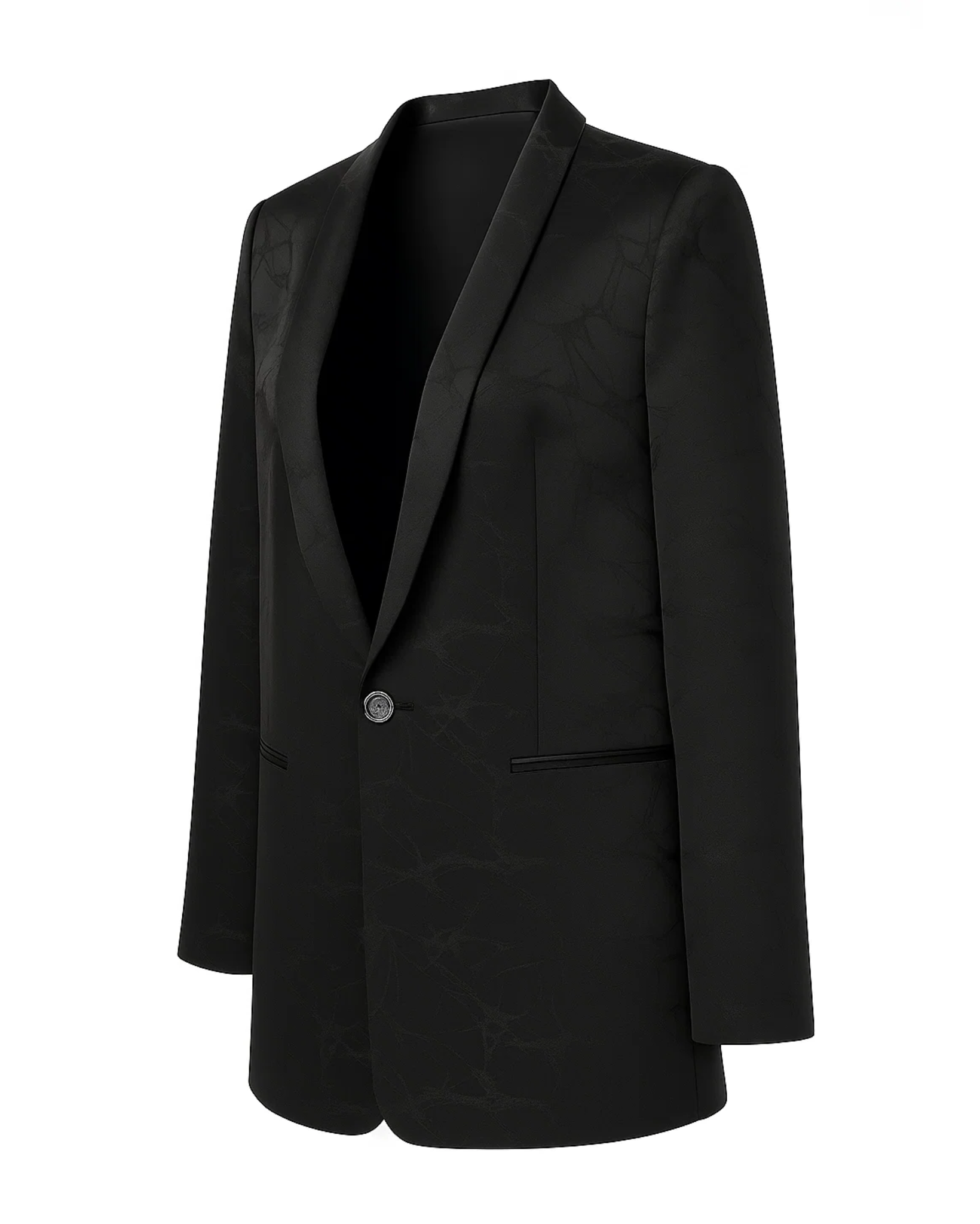 Black blazer on a white background