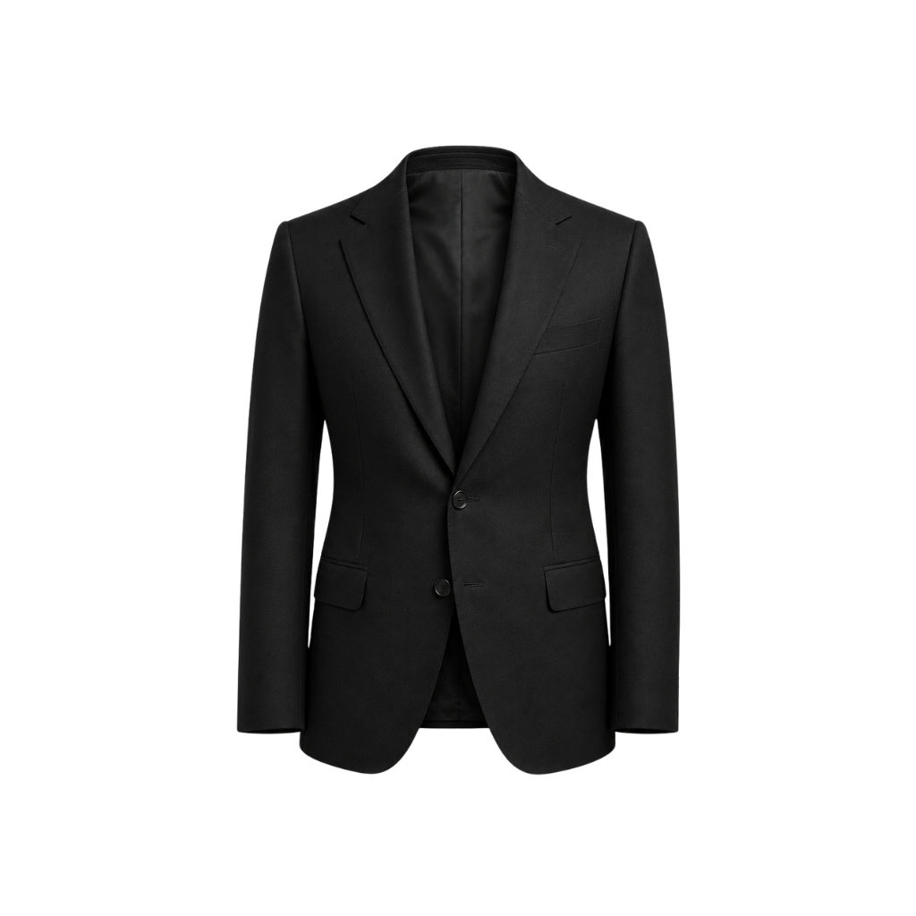 Black Loro Piana blazer front view