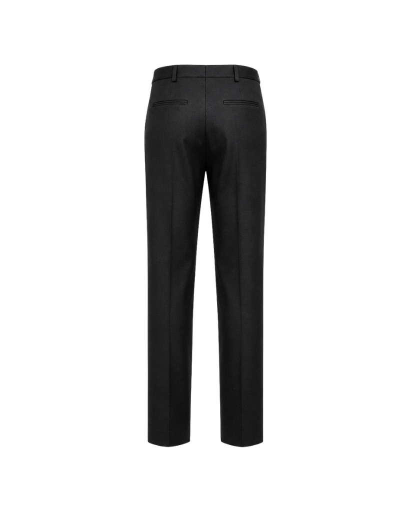Black Loro Piana trousers back view