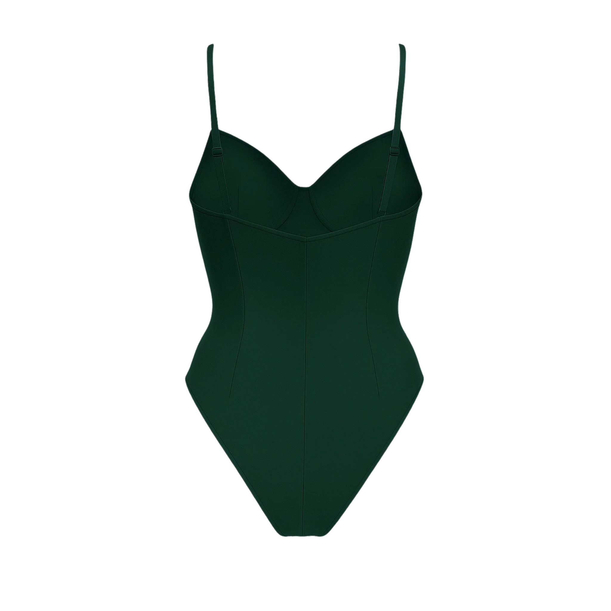 Women's Teal Loro Piana Corset Bodysuit Superfine Merino Wool