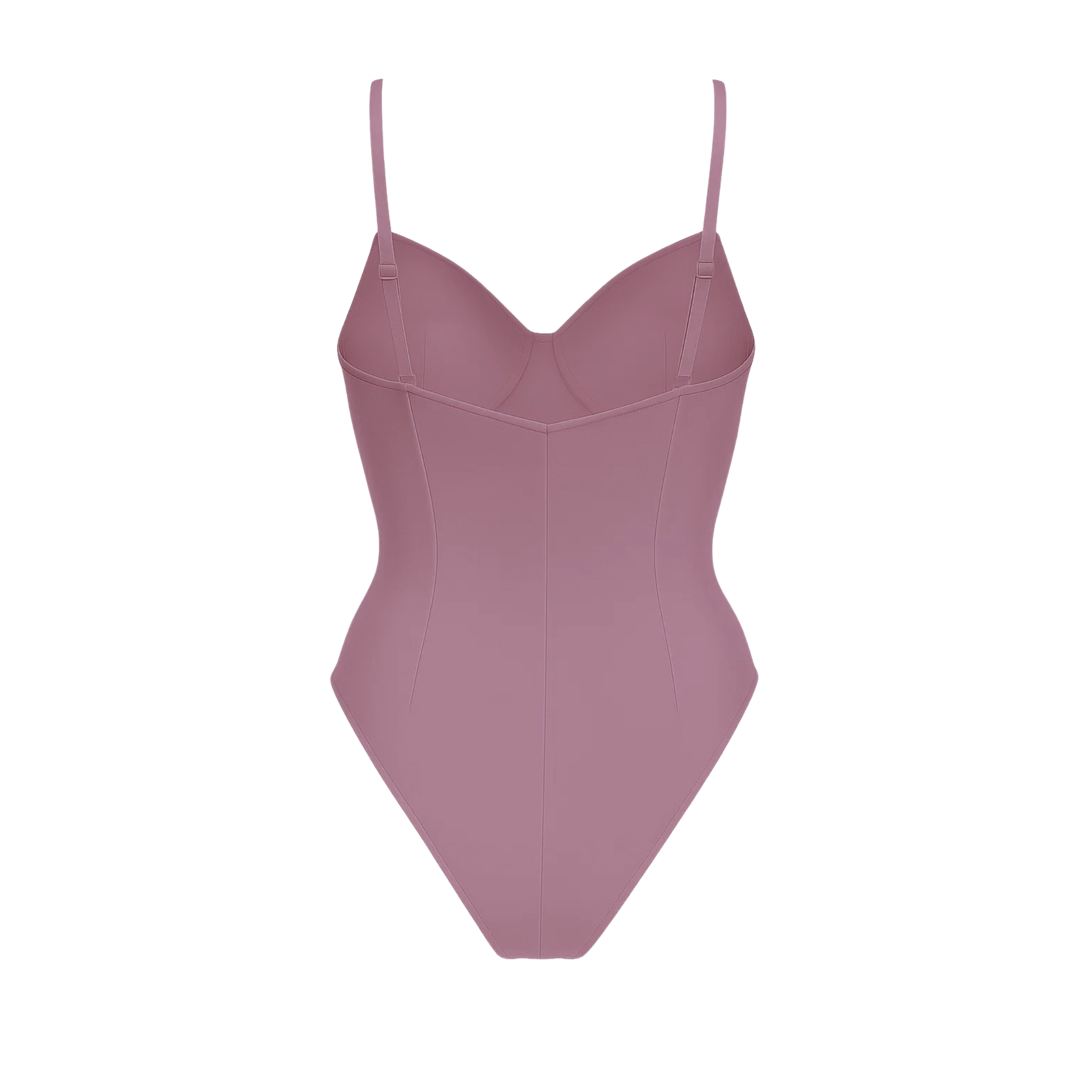 Women's Pink Loro Piana Corset Bodysuit Superfine Merino Wool