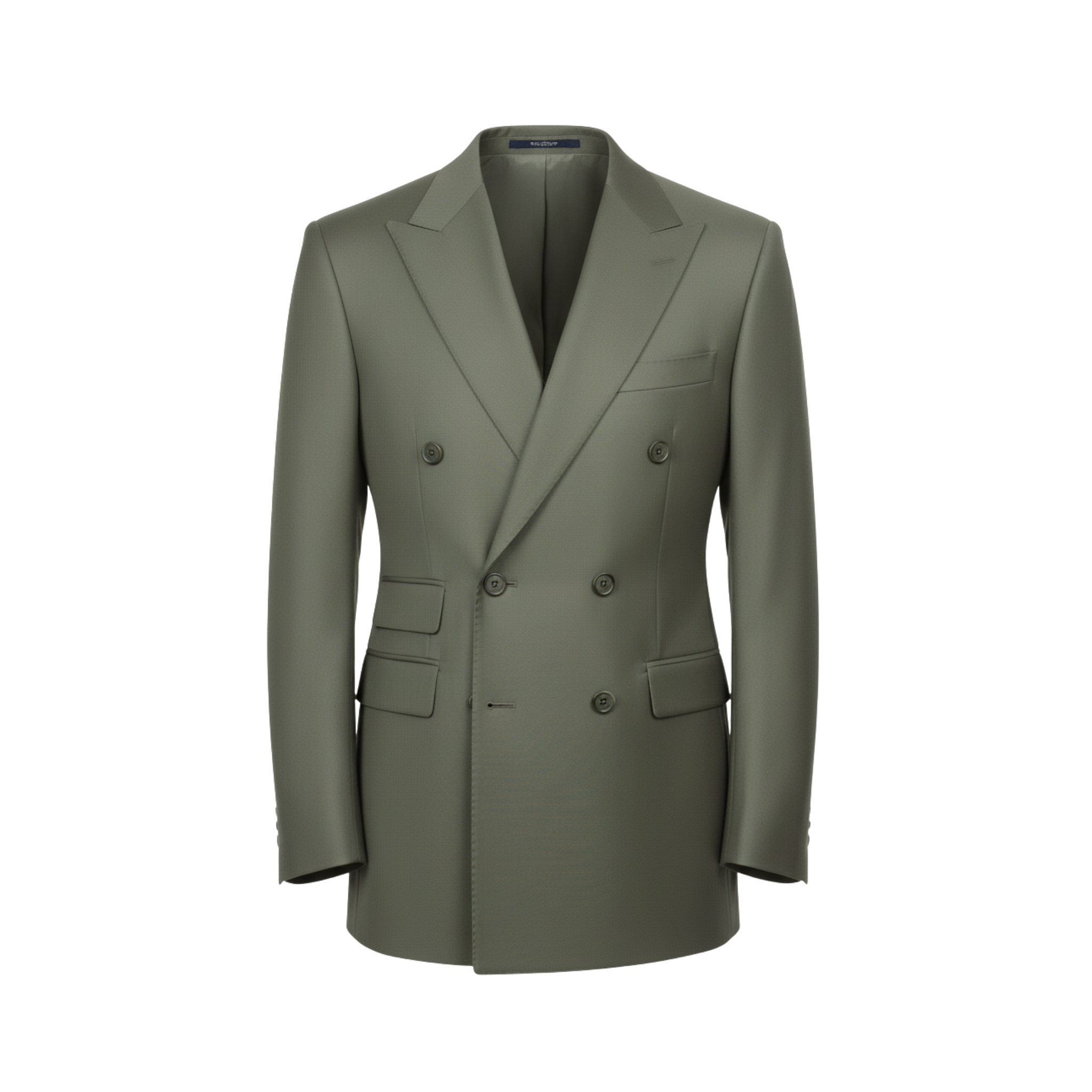 Tailory dark green double-breasted tailored blazer front view