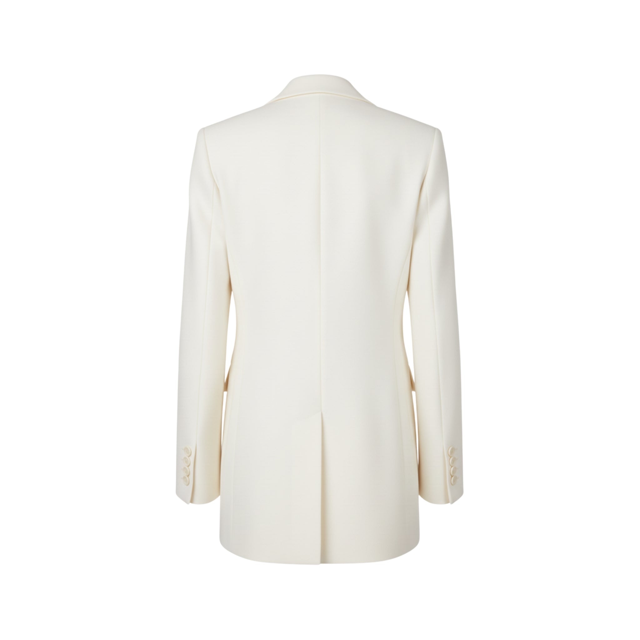 Tailory ivory double-breasted blazer structured back view