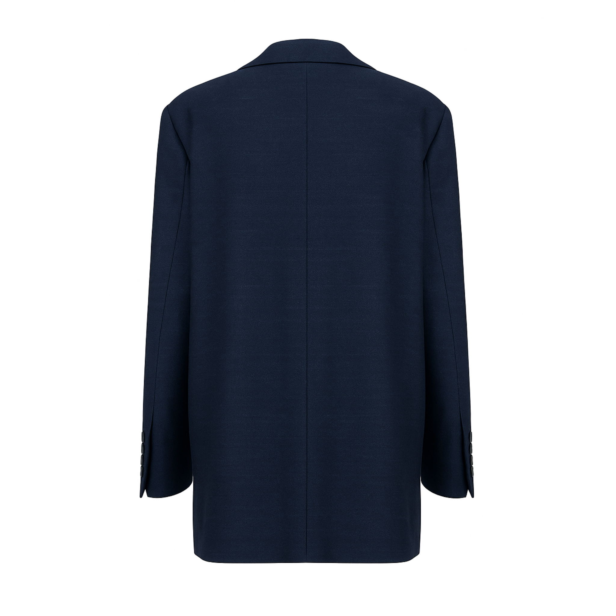 Tailory navy relaxed-fit blazer single-button back view