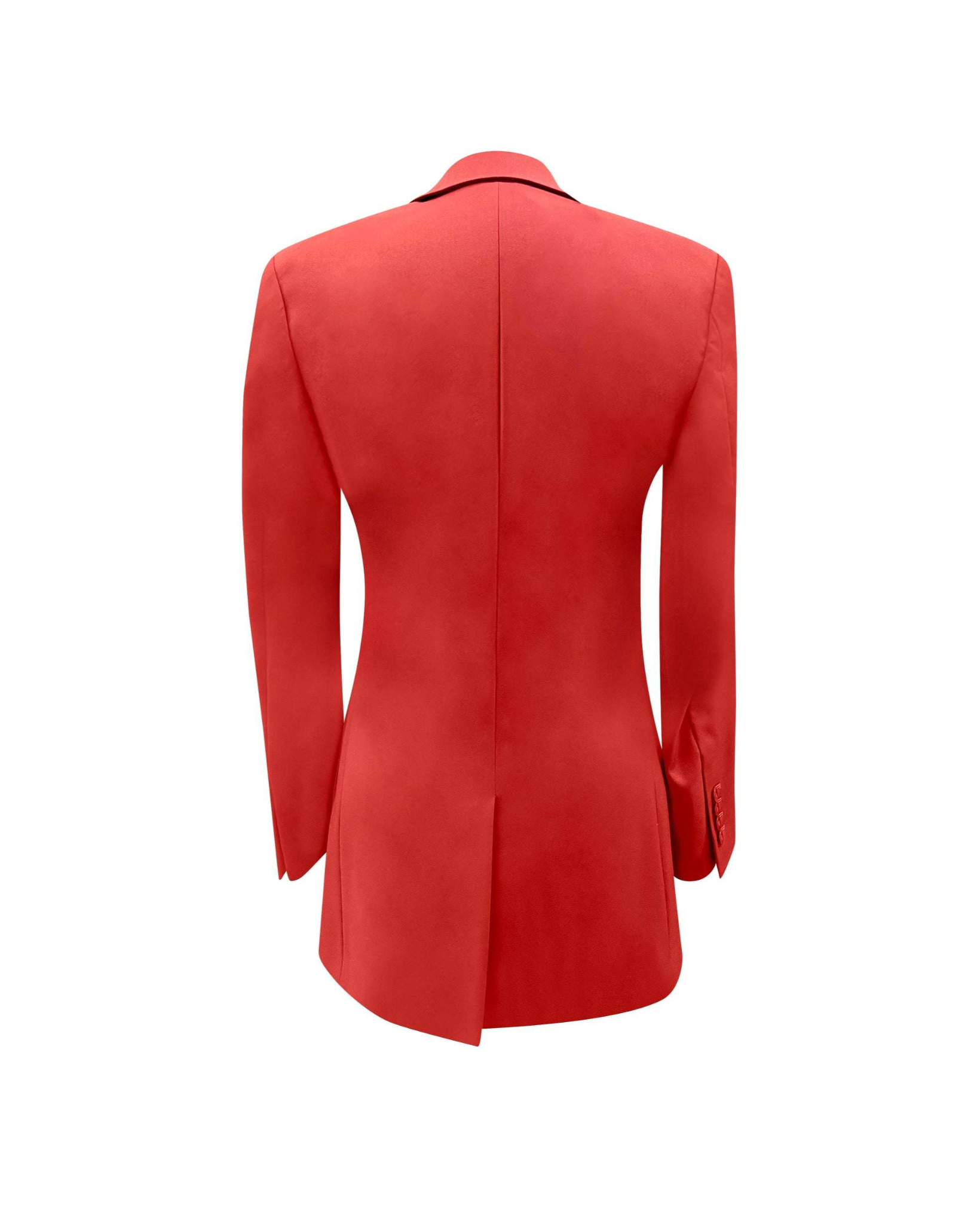 Tailory ruby red tailored blazer back view