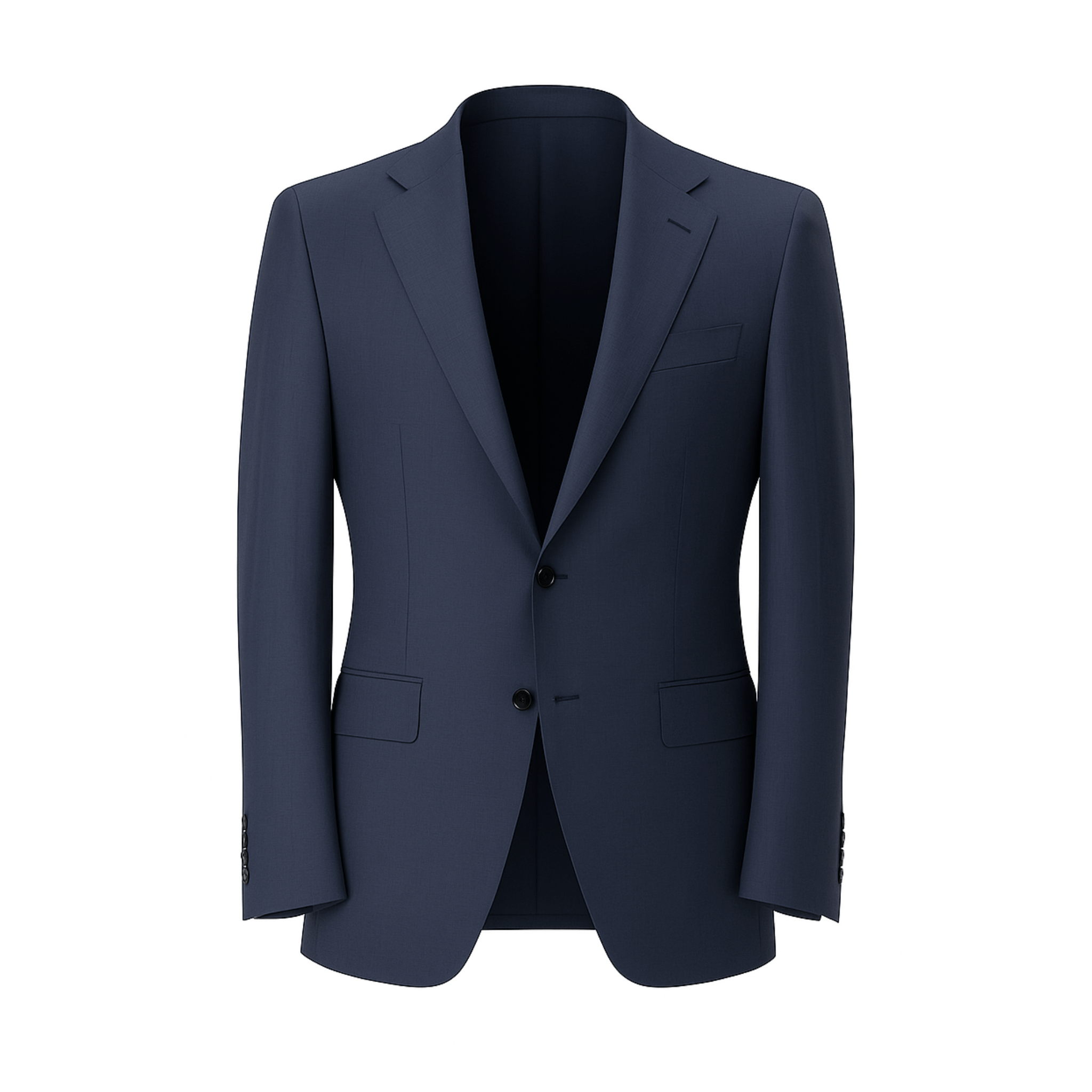 Tailory navy single-breasted wool blazer front view