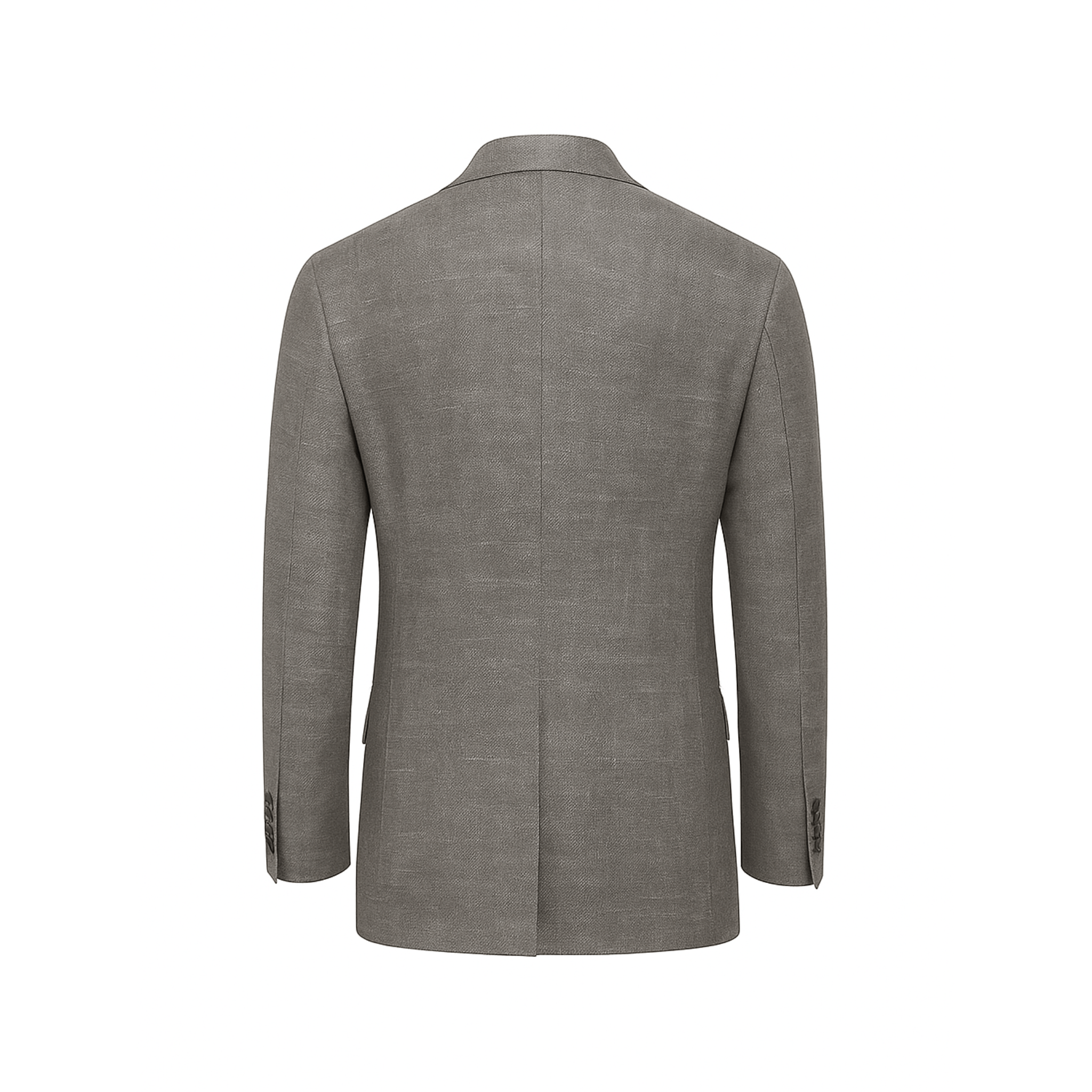 Tailory stone Loro Piana lightweight blazer back view