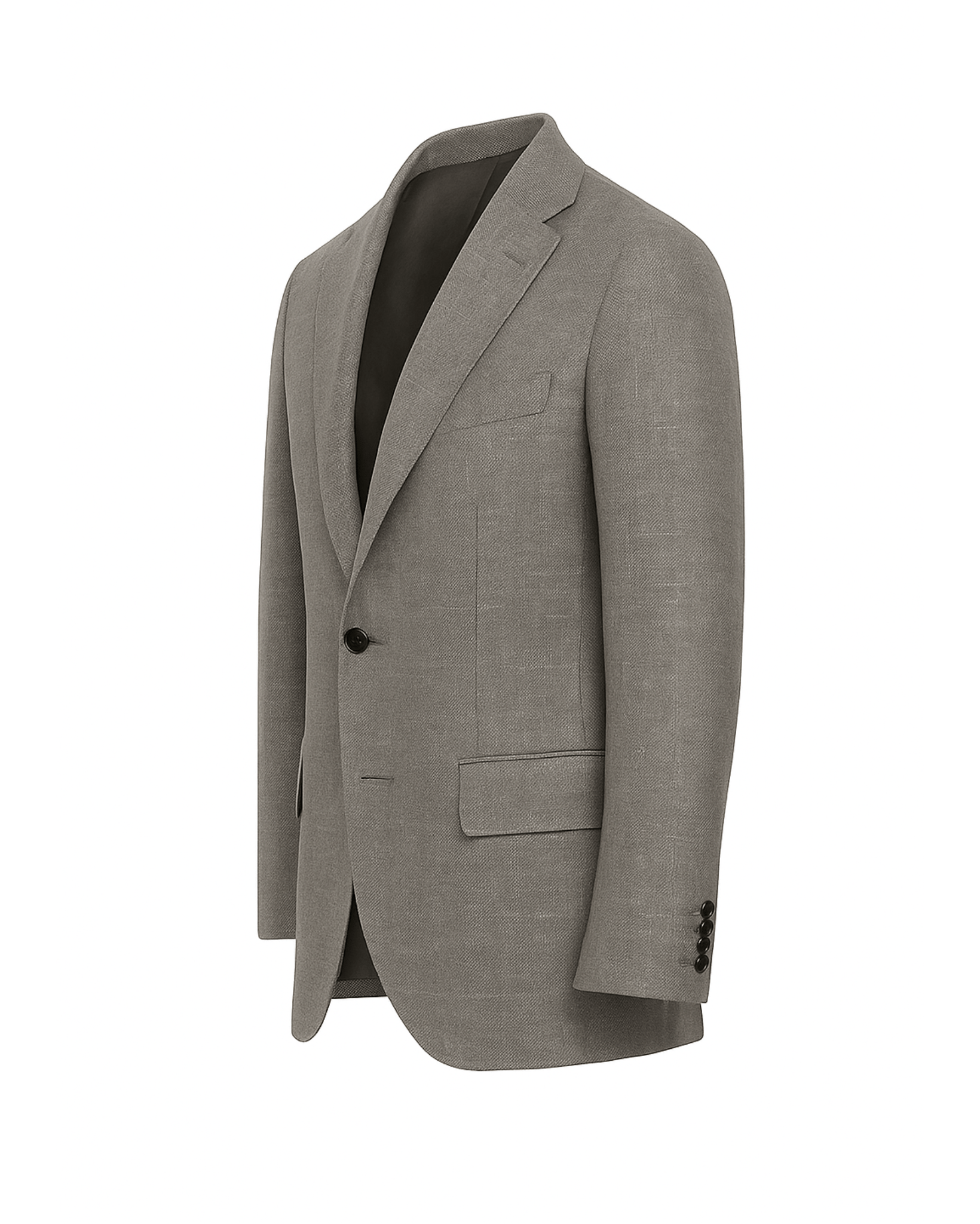 Tailory stone Loro Piana lightweight summer blazer front view