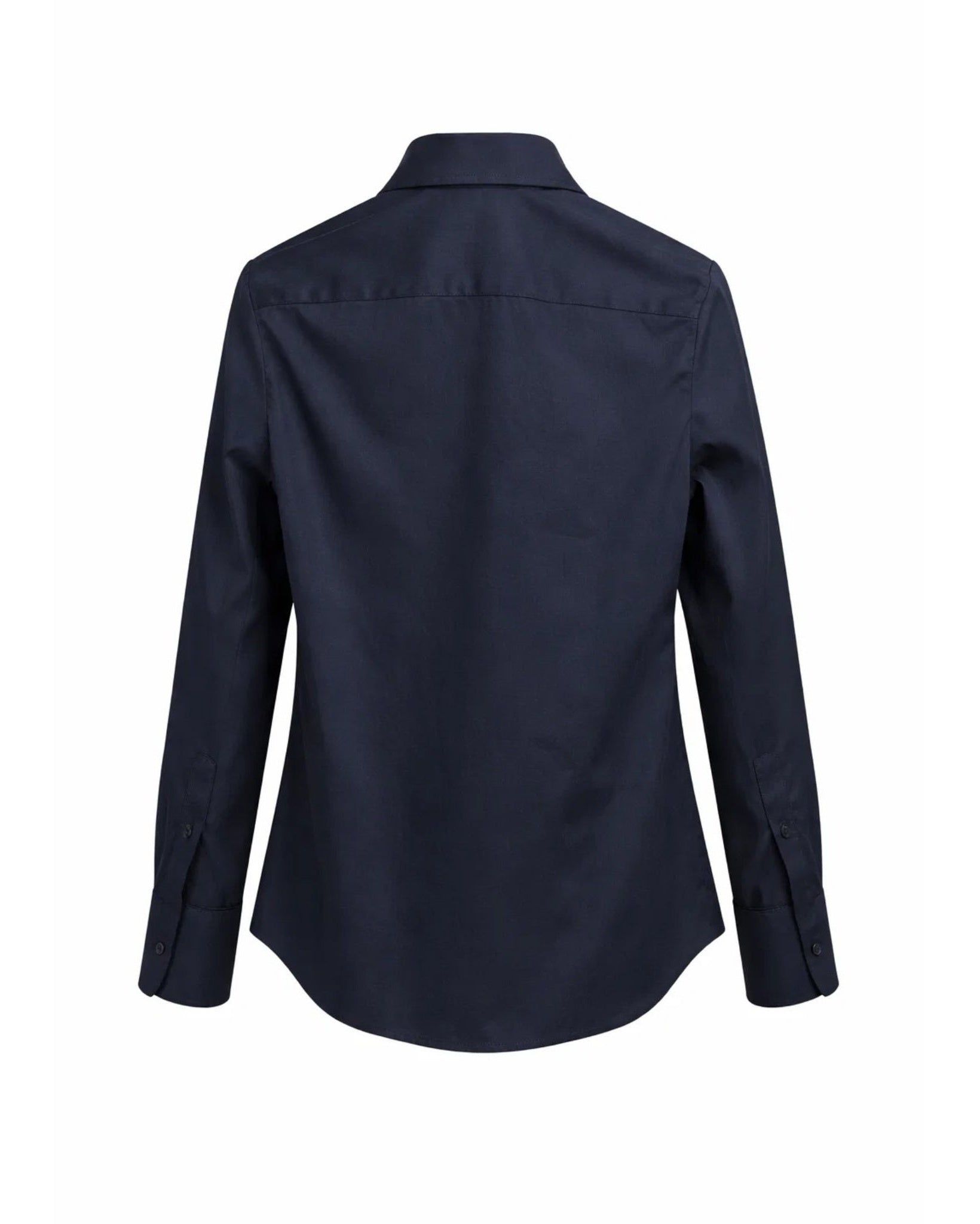 Tailory navy blue button-down shirt back view