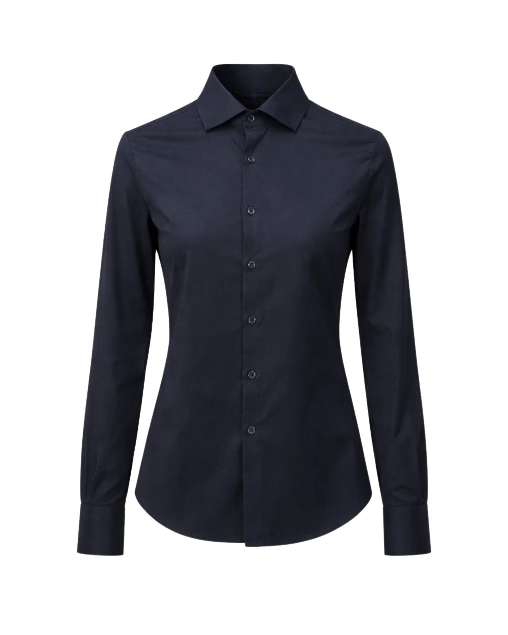 Tailory navy blue button-down shirt front view