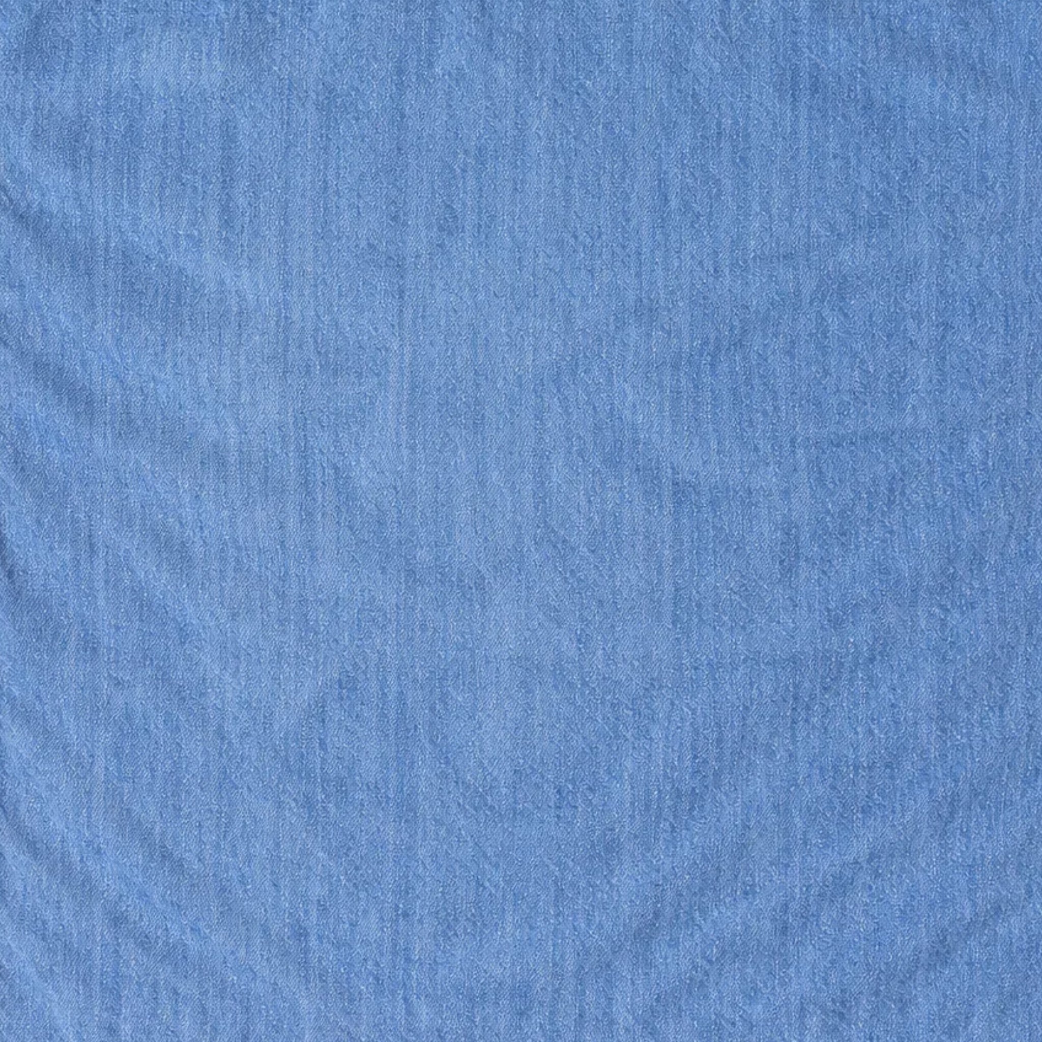 Tailory blue denim fabric detail
