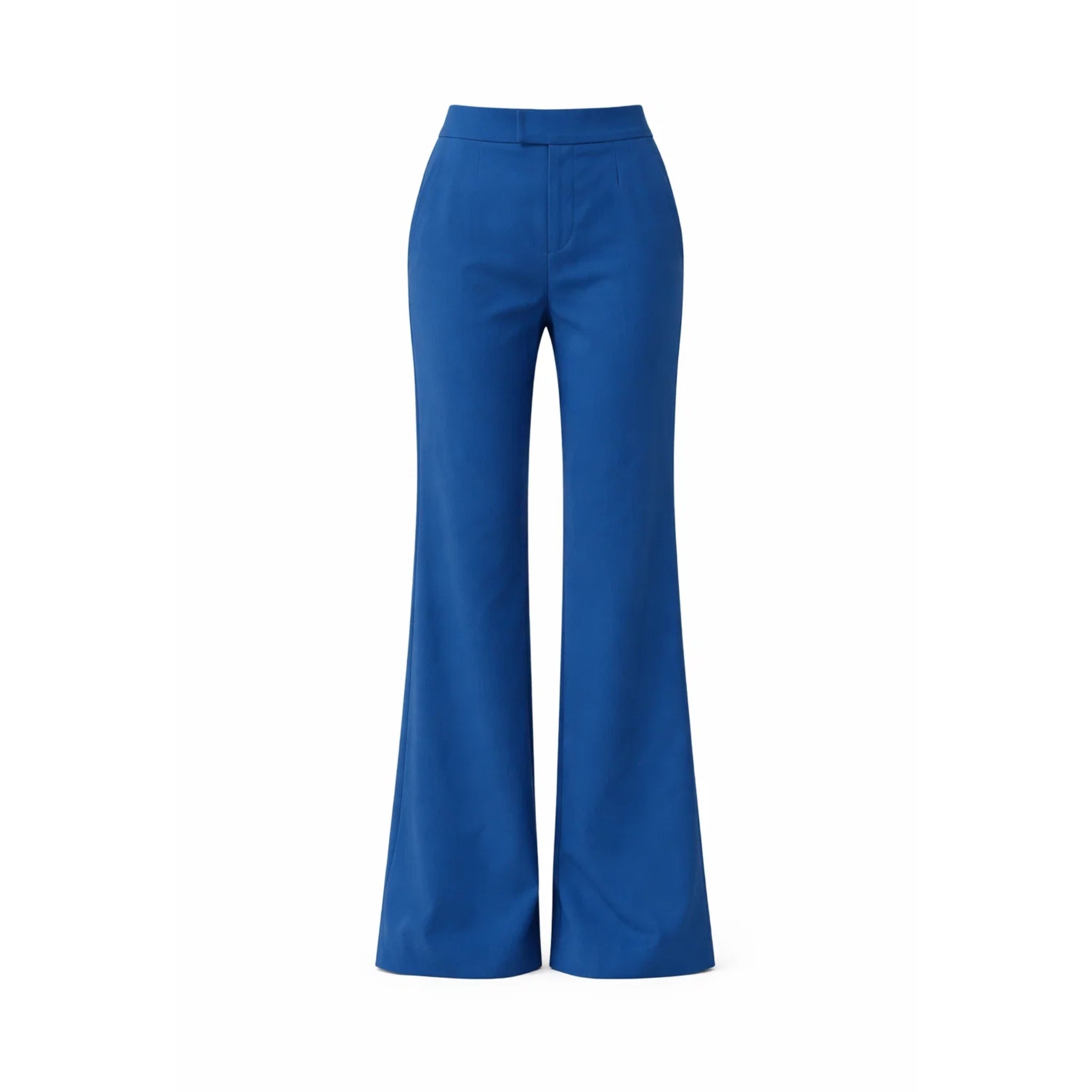 Tailory blue flared-leg tailored trousers front view