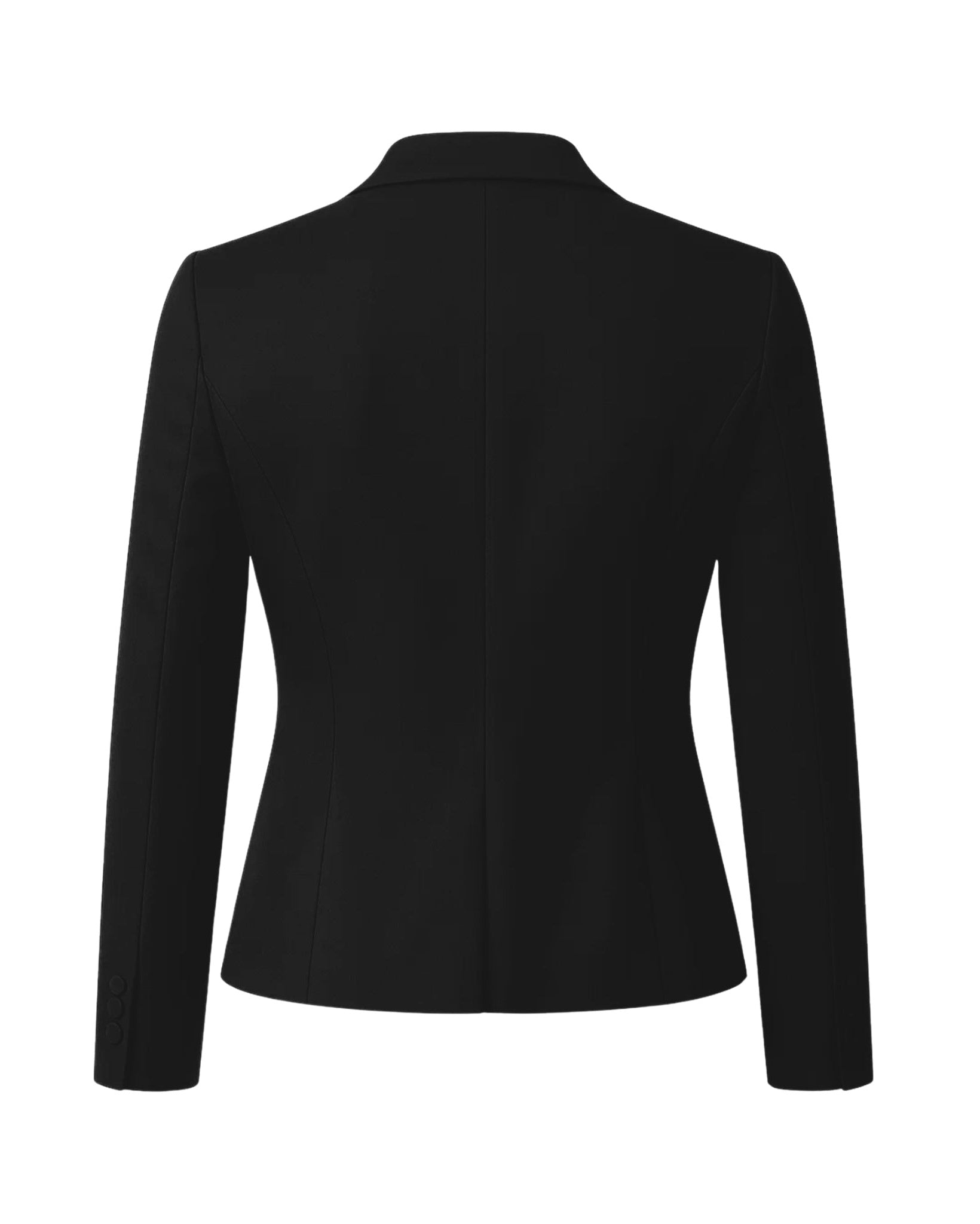Tailory black wedding suit jacket tailored back view