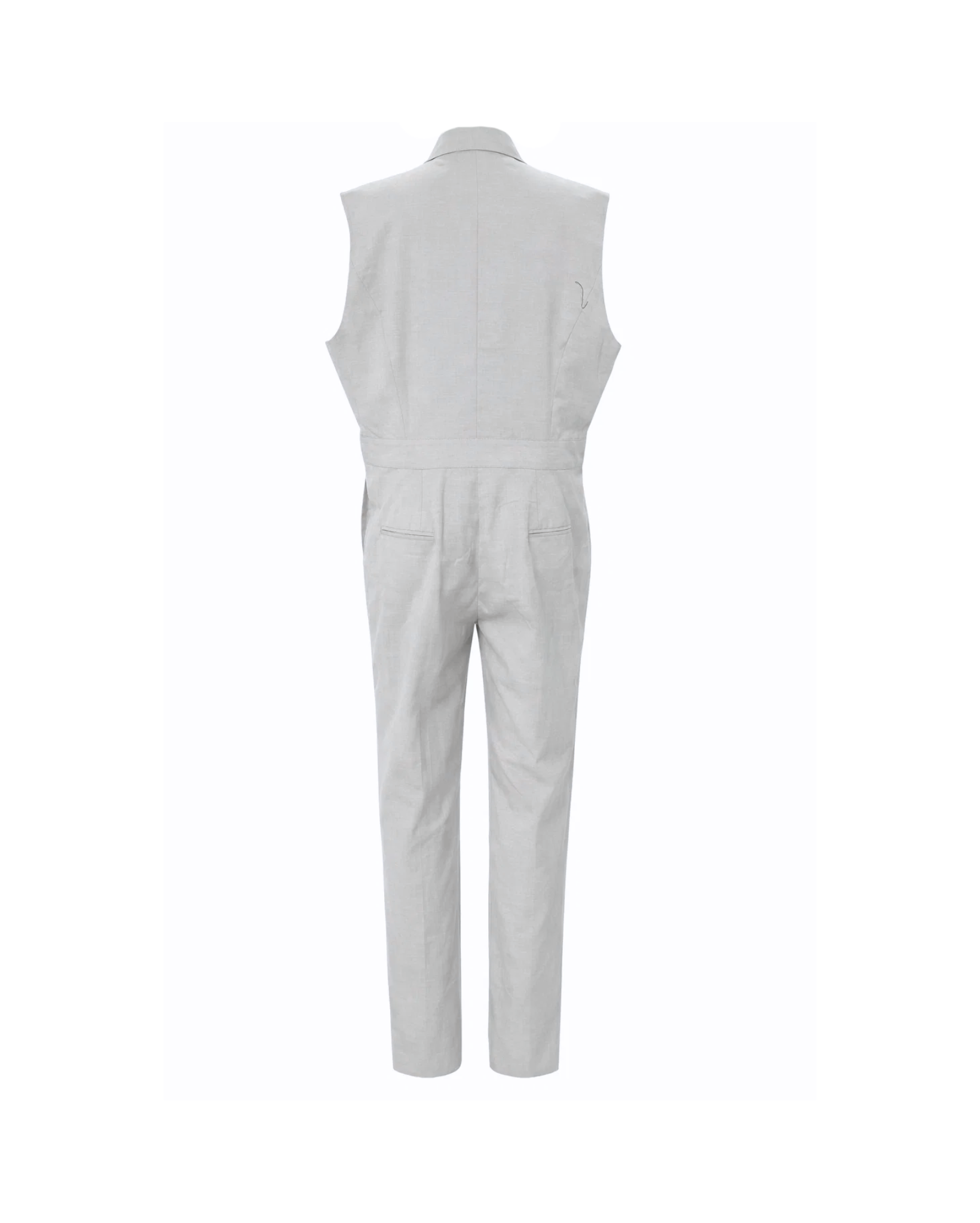 Tailory_Jumpsuit_GreyLilac_Tailored_Sleeveless_BackView