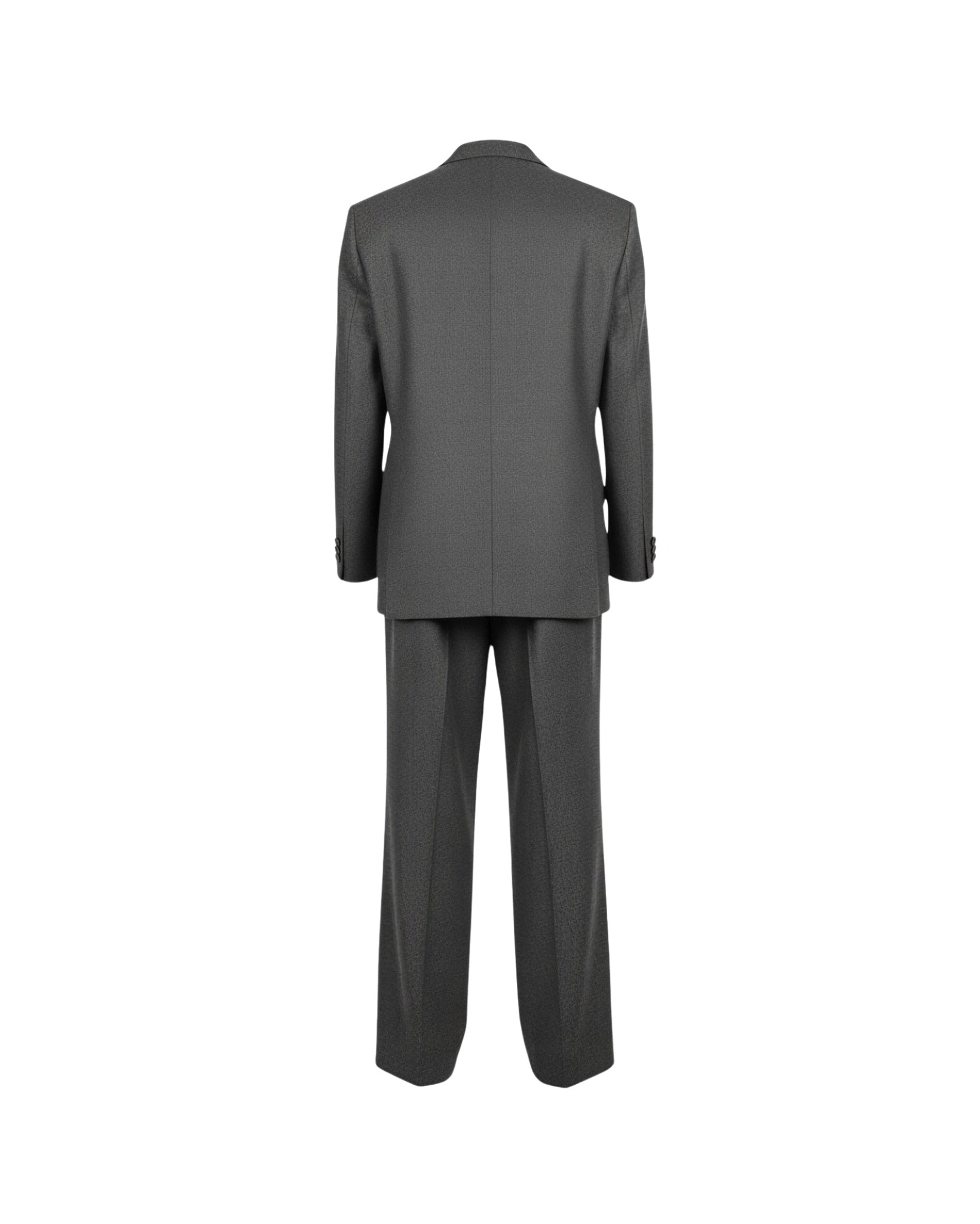 Tailory heather charcoal oversized suit set back view