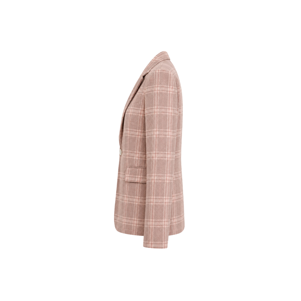 Plaid jacket on a white background
