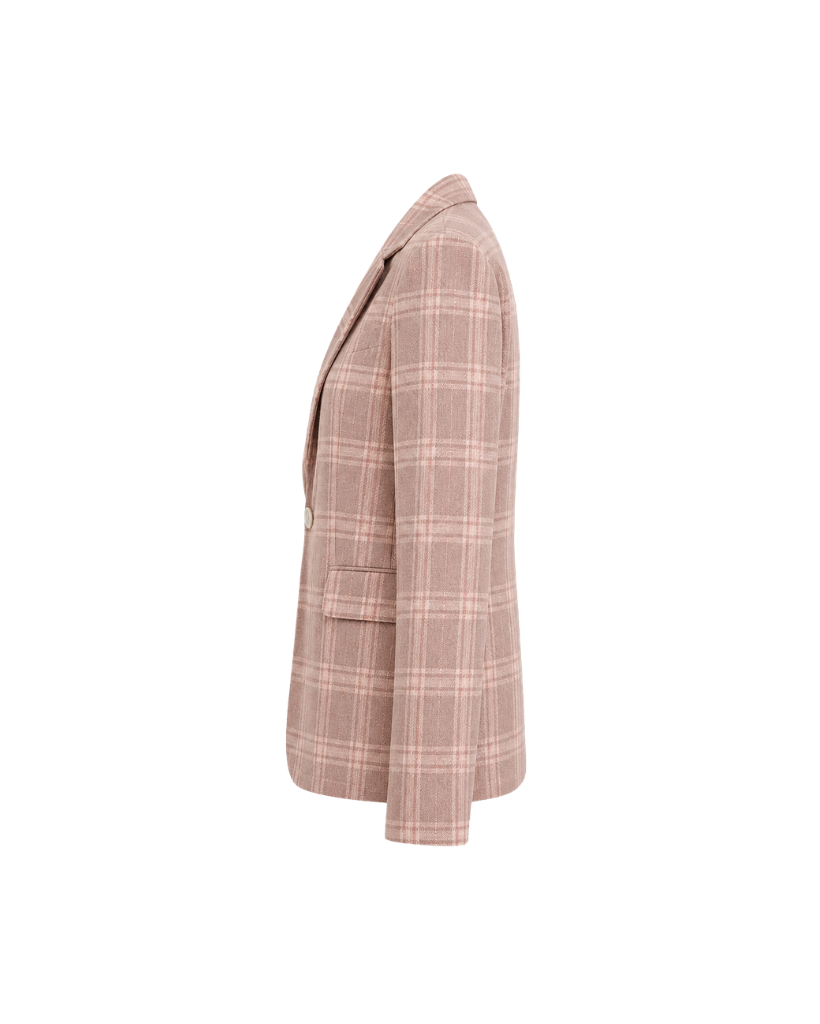 Plaid jacket on a white background