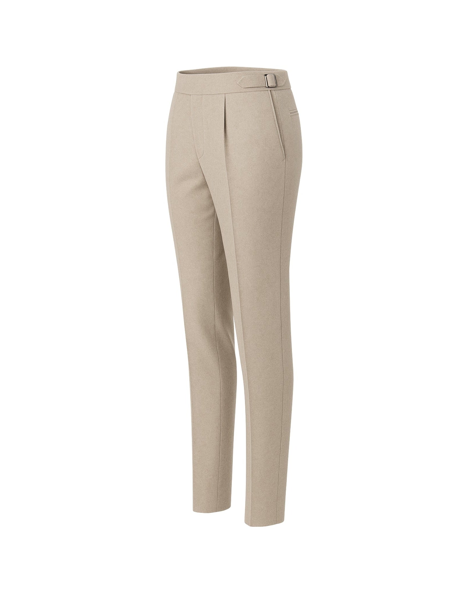 Tailory stone flannel Regatta trousers side view