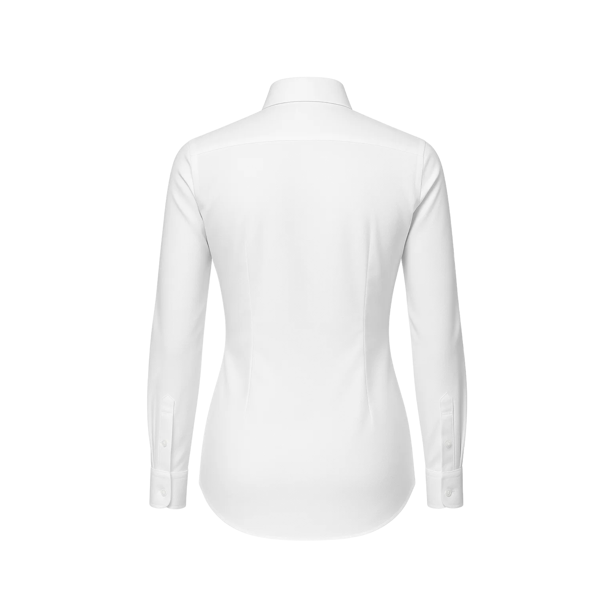 Tailory white tailored fitted shirt front back view