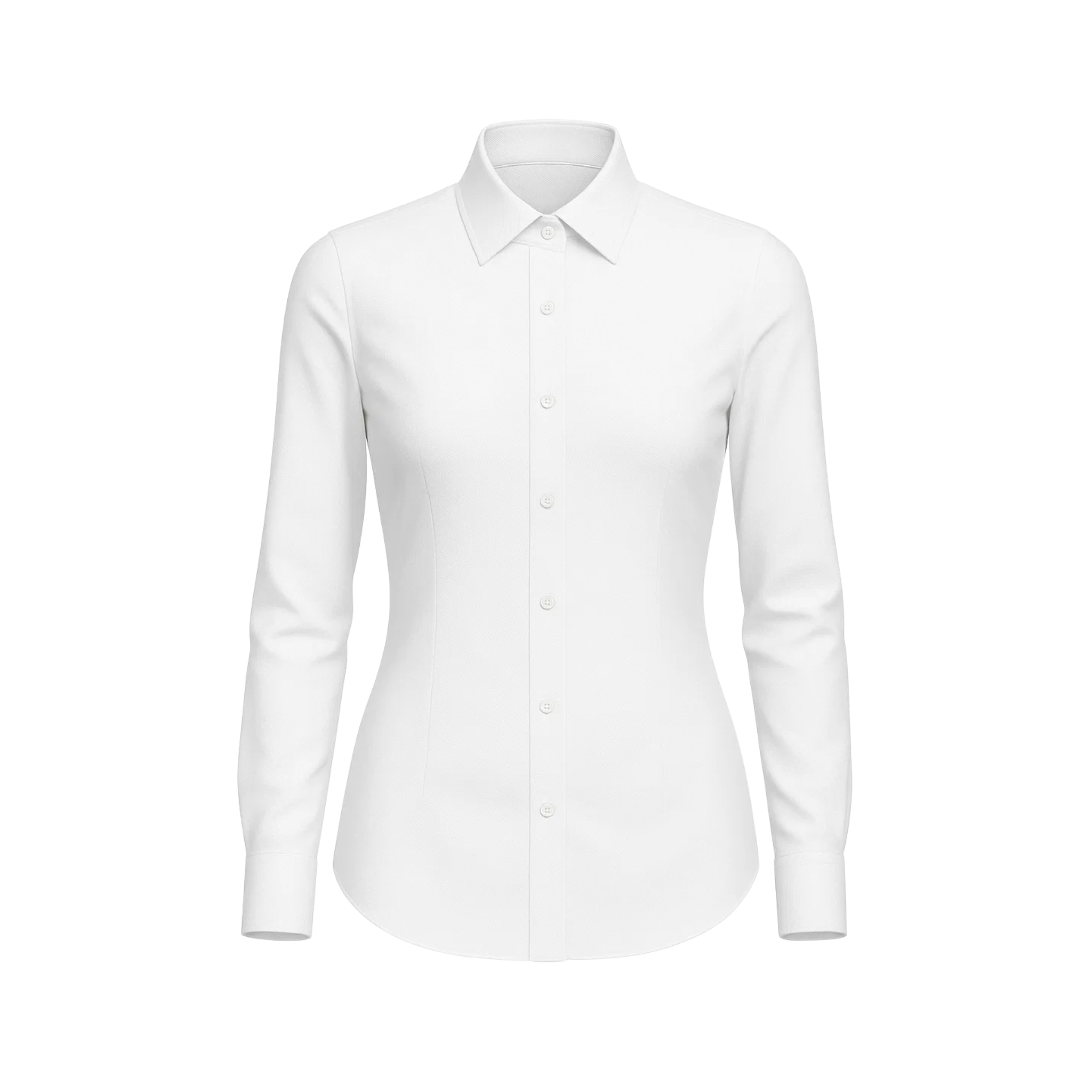 Tailory white tailored fitted shirt front view