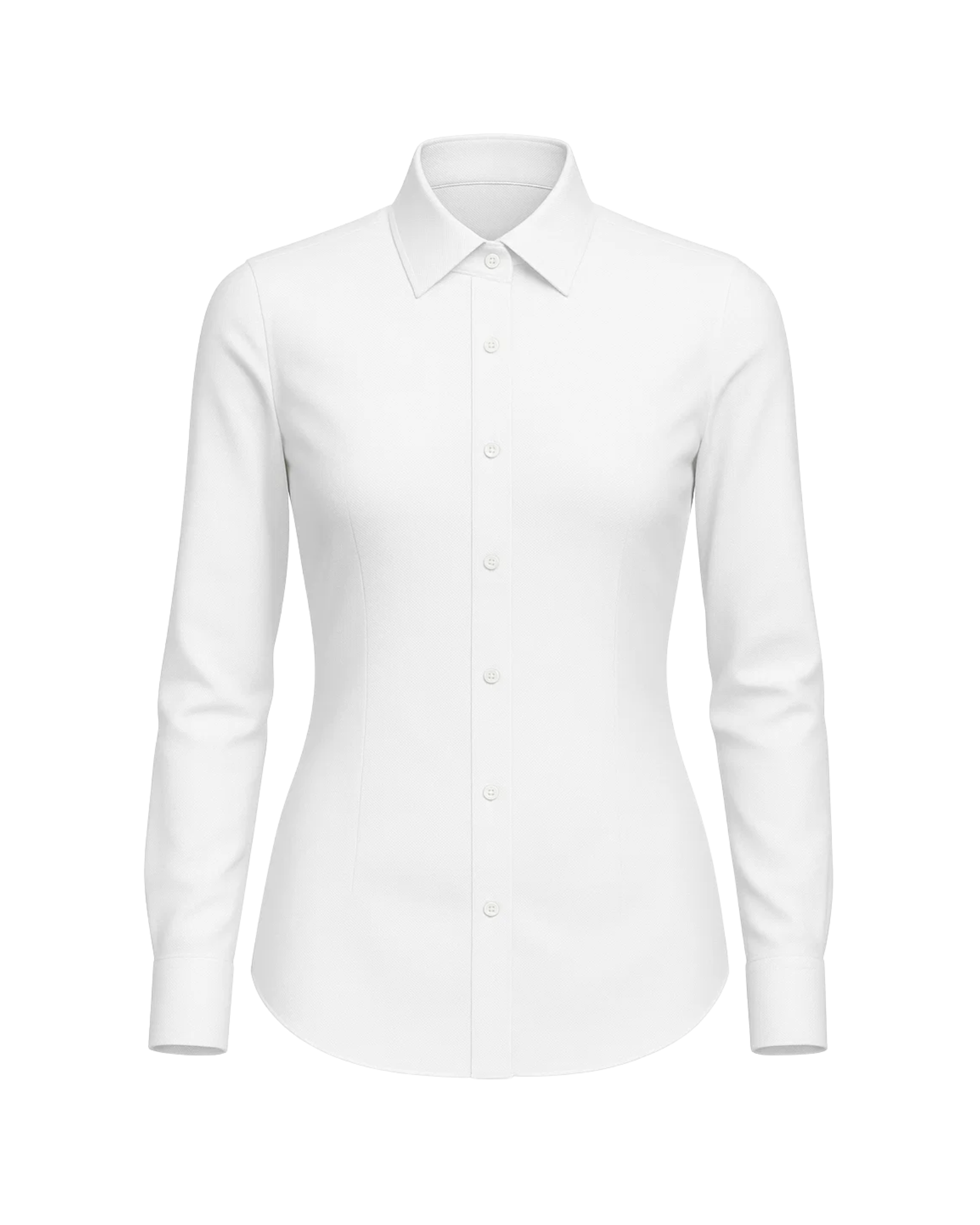 Tailory white tailored fitted shirt front view