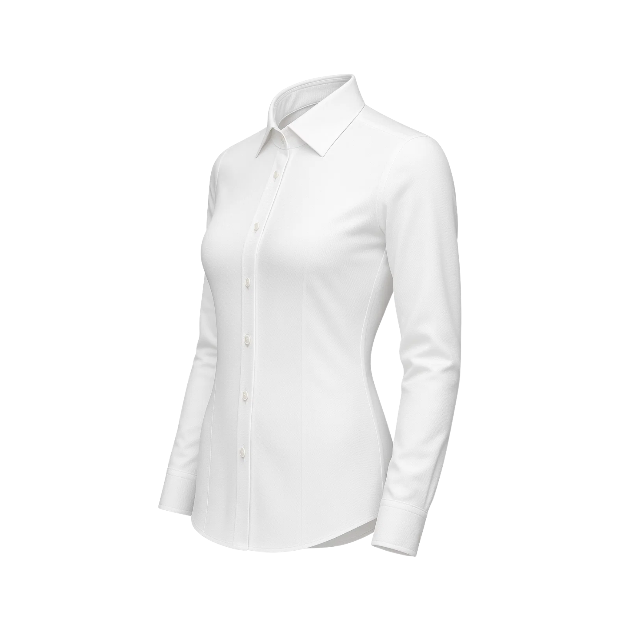 Tailory white tailored fitted shirt side view