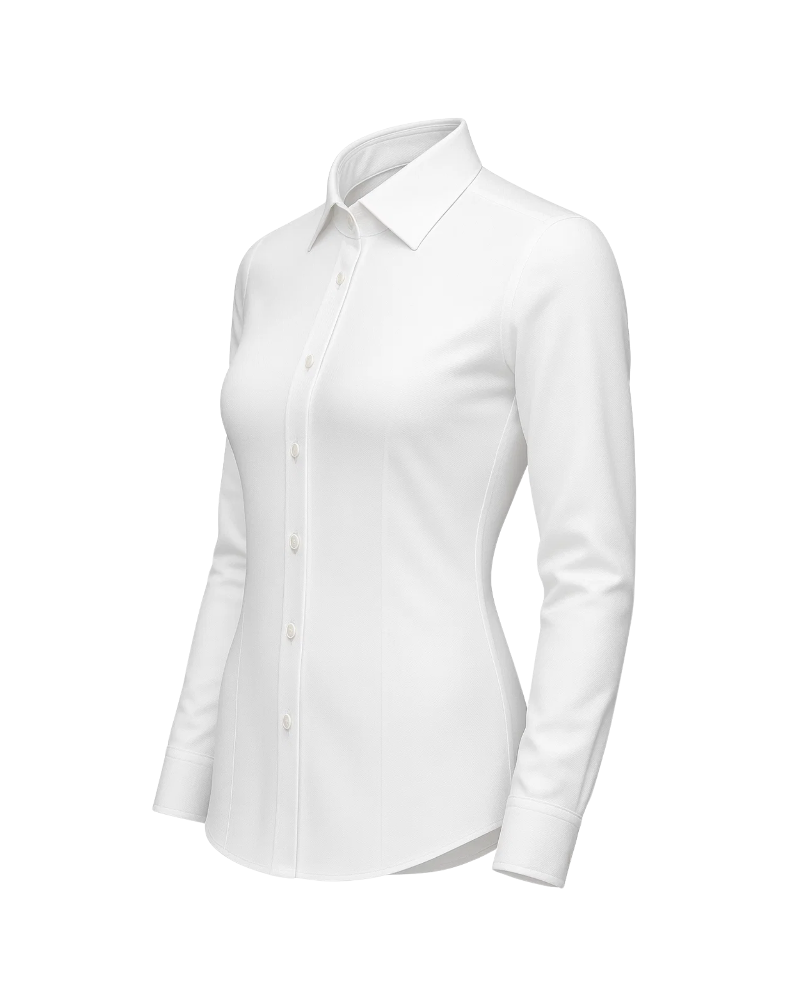 Tailory white tailored fitted shirt side view
