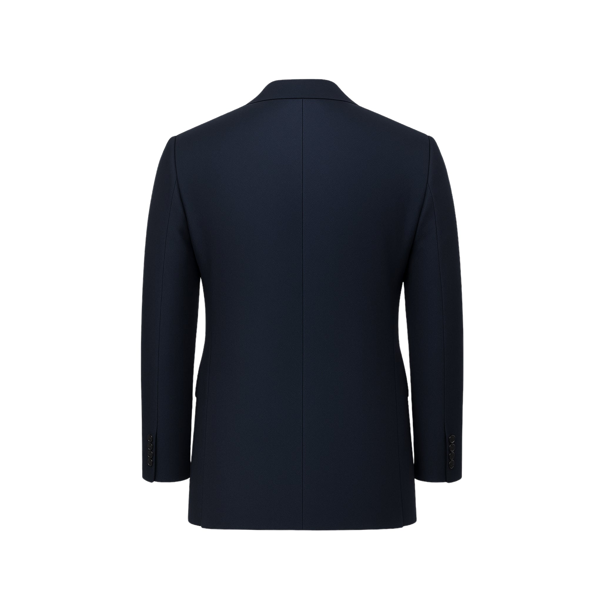 Tailory navy wool sports coat back view