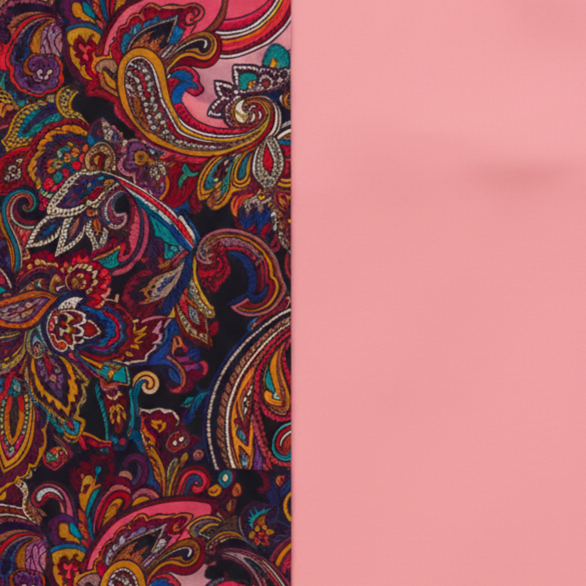 Tailory coral pink suiting fabric swatch