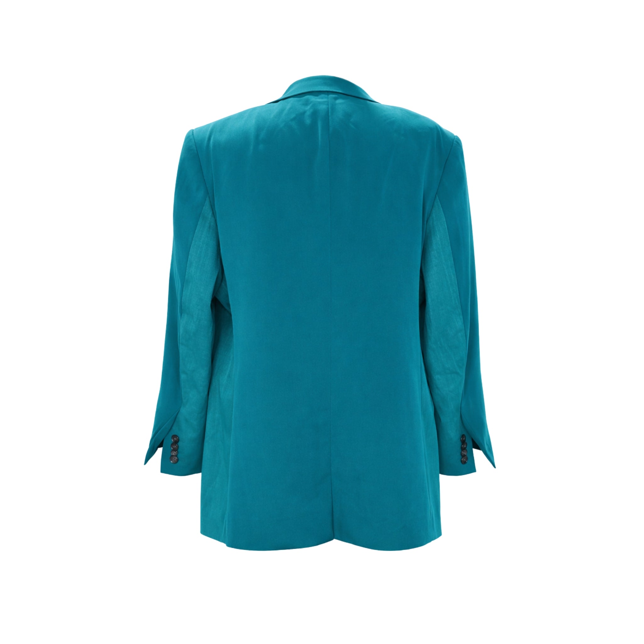 Tailory bright blue tailored blazer back view