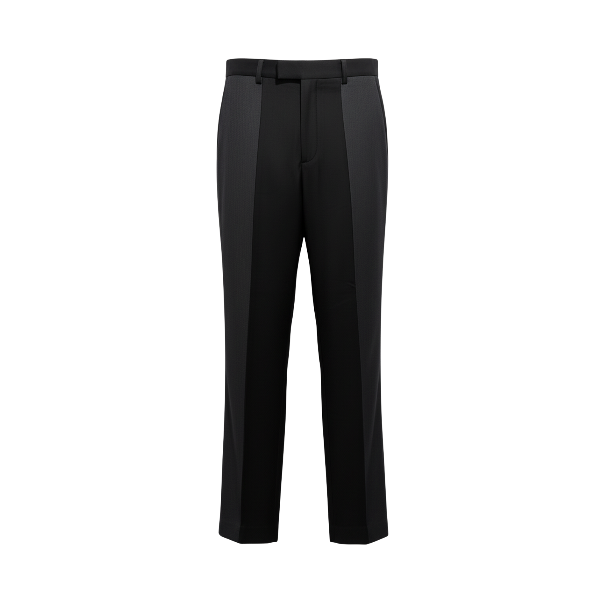Tailory black/grey two-tone straight-leg trousers front view
