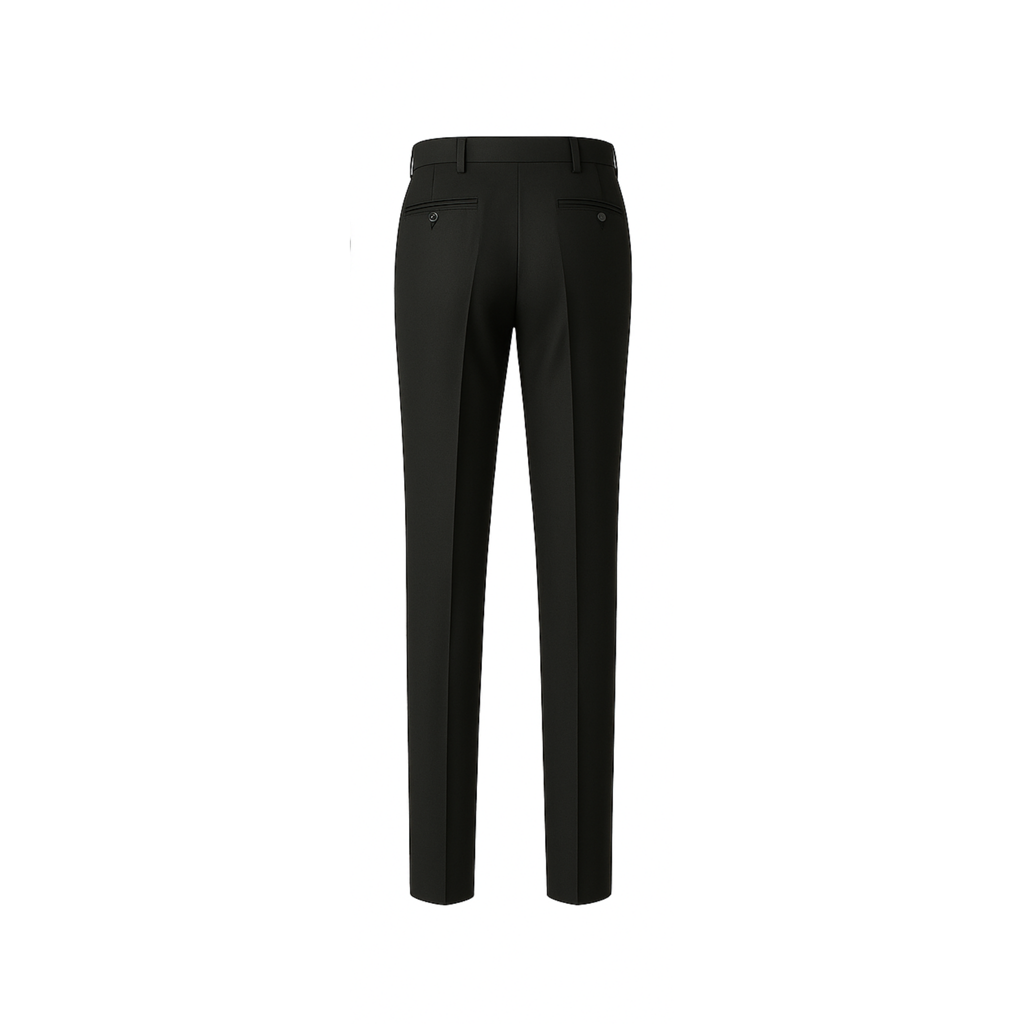 ailory black Loro Piana formal trousers back view