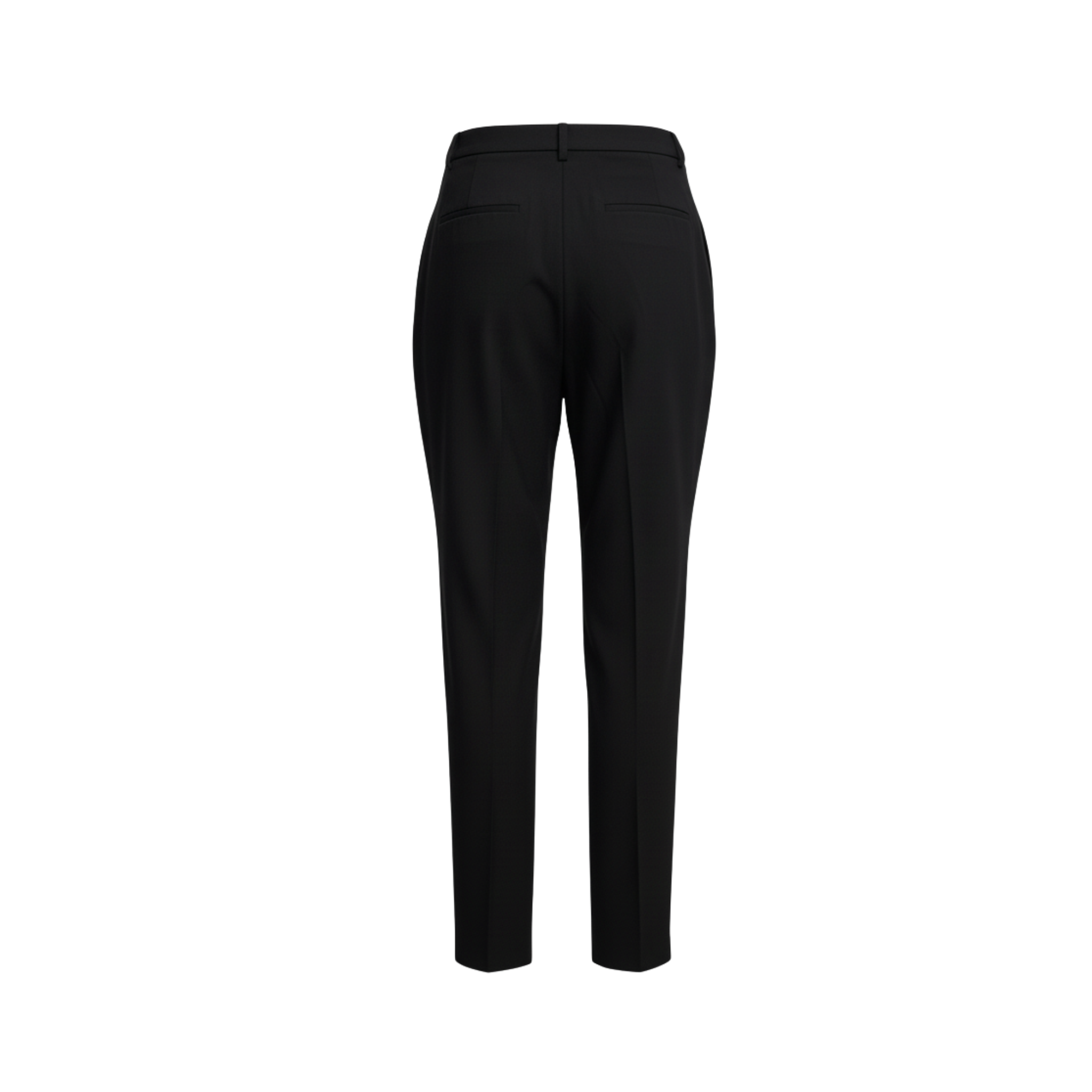Tailory black tailored trousers with cropped length back view